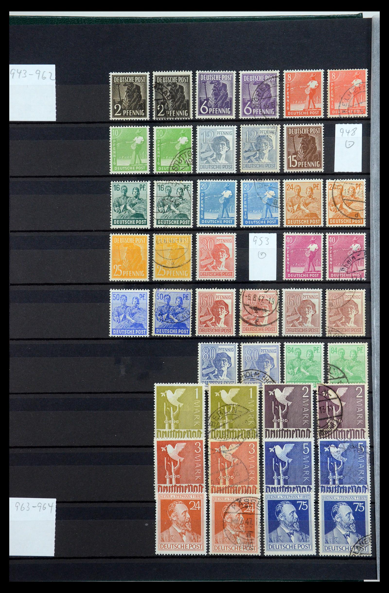 35762 012 - Postzegelverzameling 35762 Duitse Zones 1945-1949.