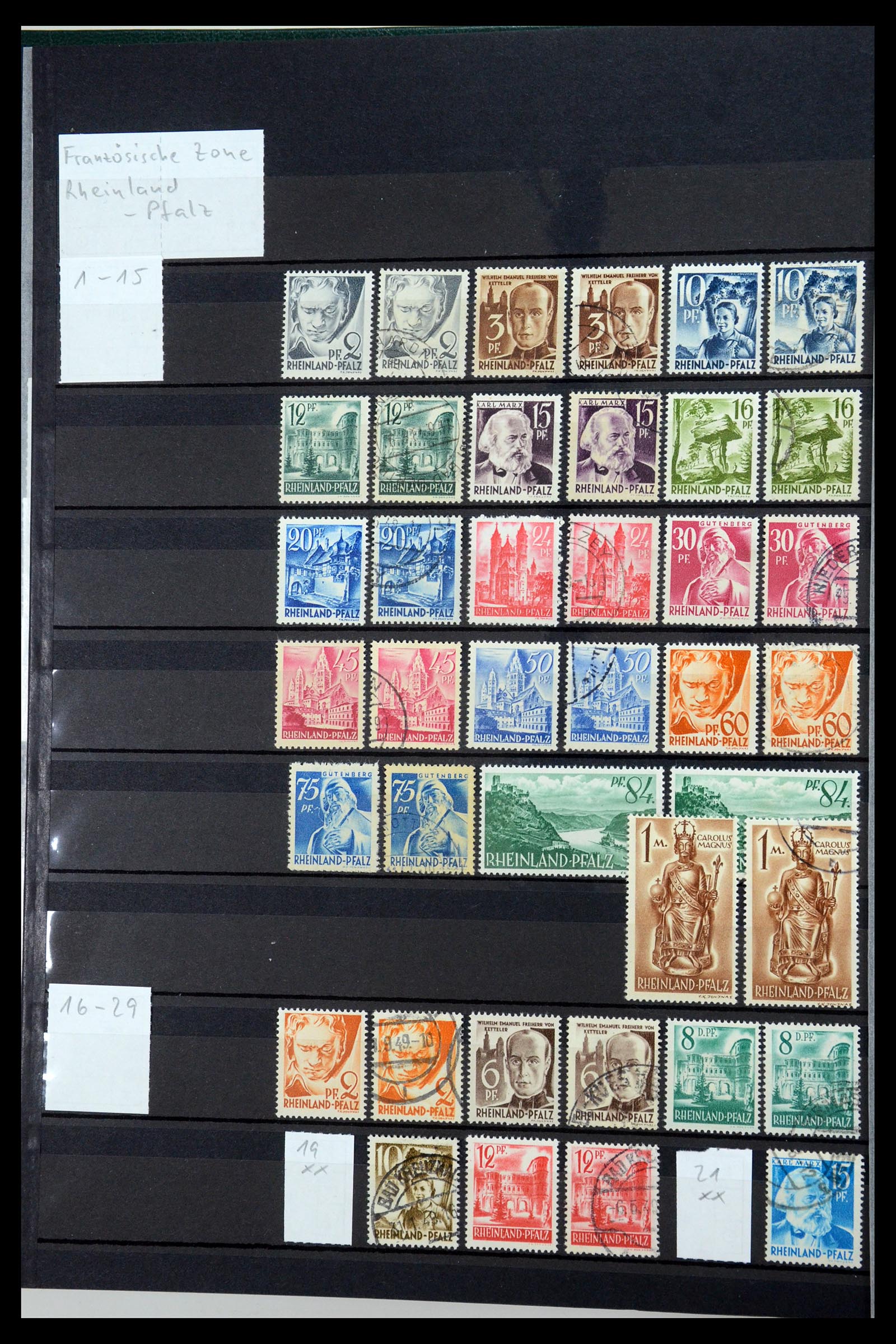35762 020 - Postzegelverzameling 35762 Duitse Zones 1945-1949.