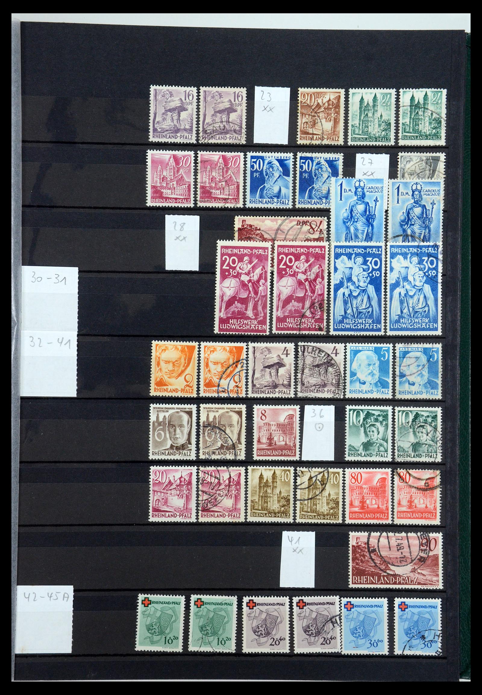 35762 021 - Postzegelverzameling 35762 Duitse Zones 1945-1949.