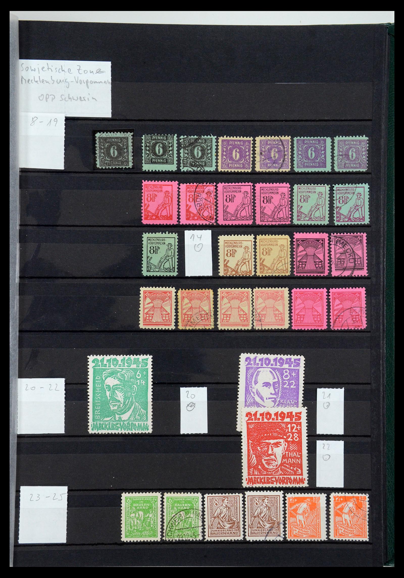 35762 029 - Postzegelverzameling 35762 Duitse Zones 1945-1949.