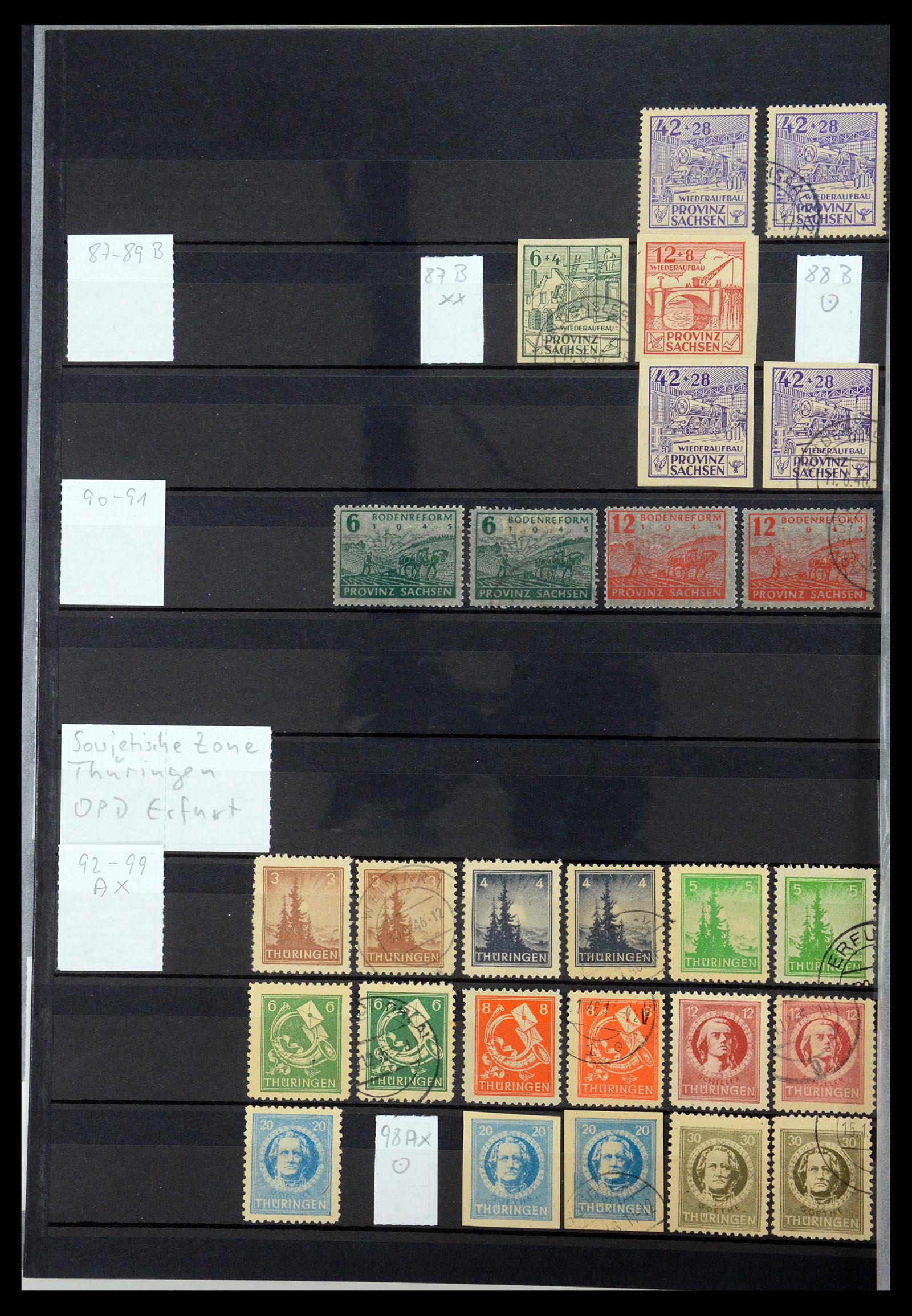 35762 034 - Postzegelverzameling 35762 Duitse Zones 1945-1949.