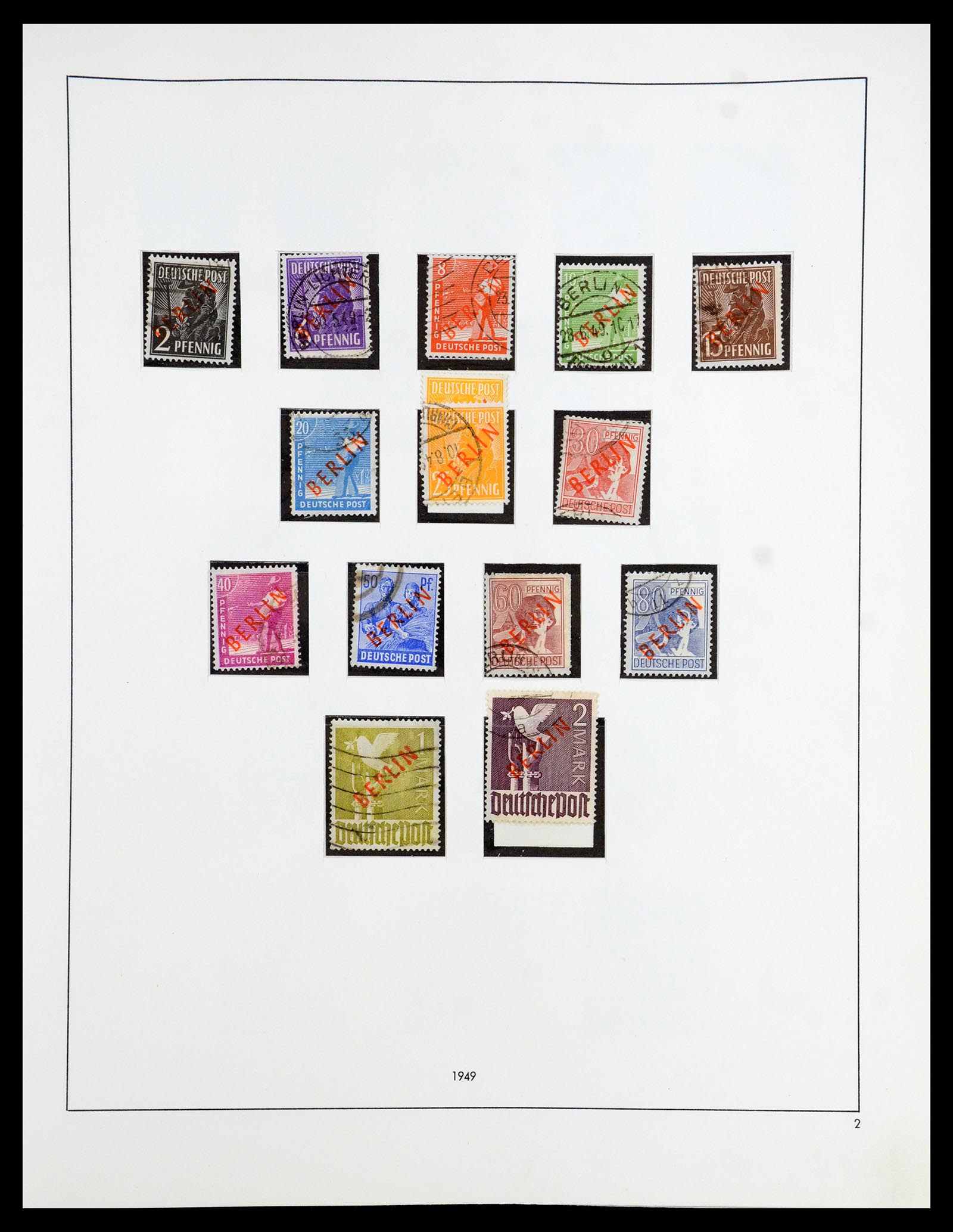 35766 002 - Postzegelverzameling 35766 Berlijn 1948-1990.