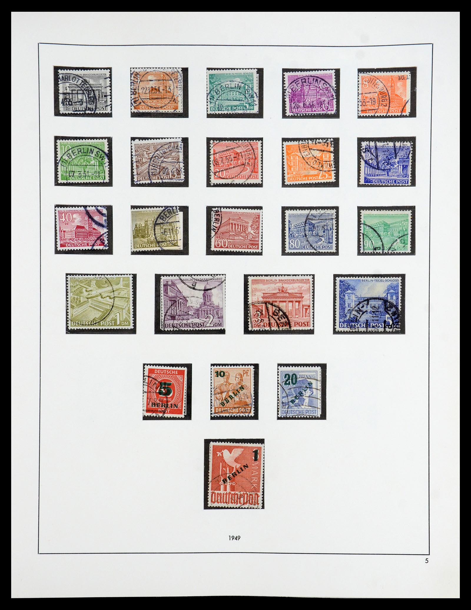 35766 005 - Postzegelverzameling 35766 Berlijn 1948-1990.