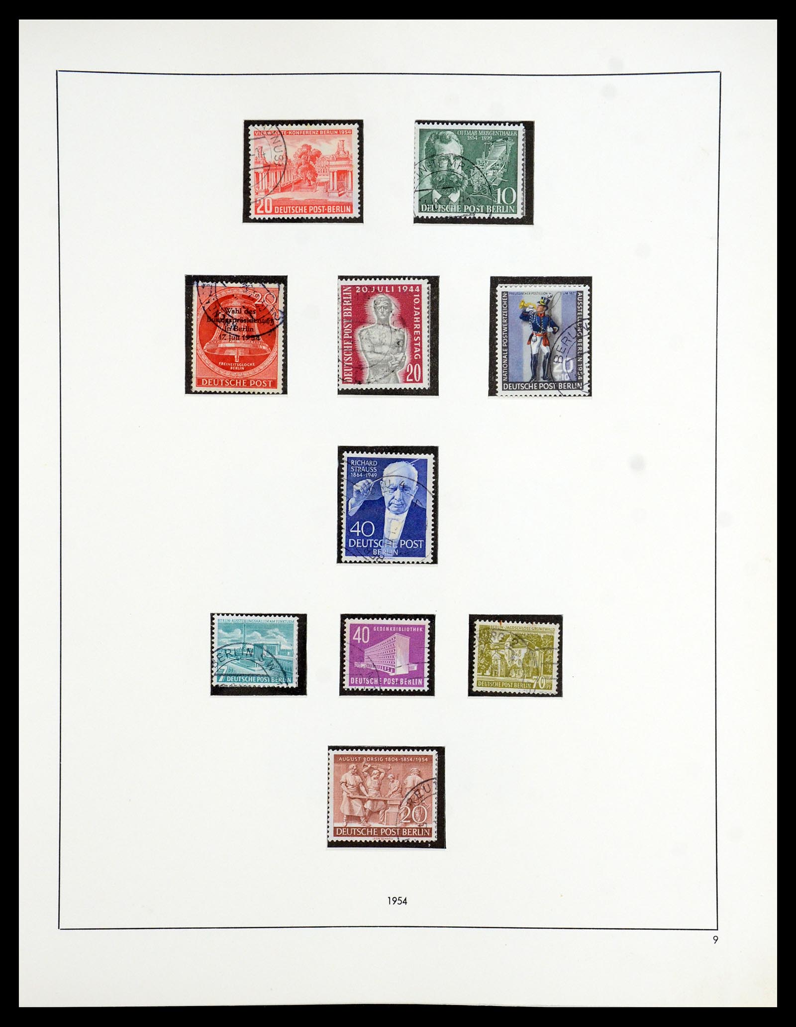 35766 009 - Postzegelverzameling 35766 Berlijn 1948-1990.