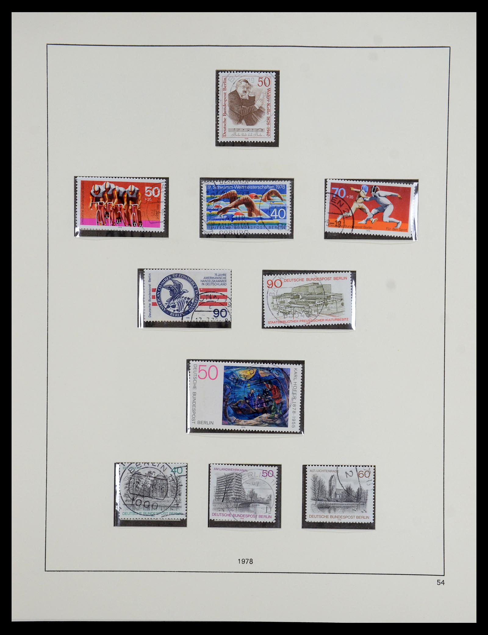35766 054 - Postzegelverzameling 35766 Berlijn 1948-1990.