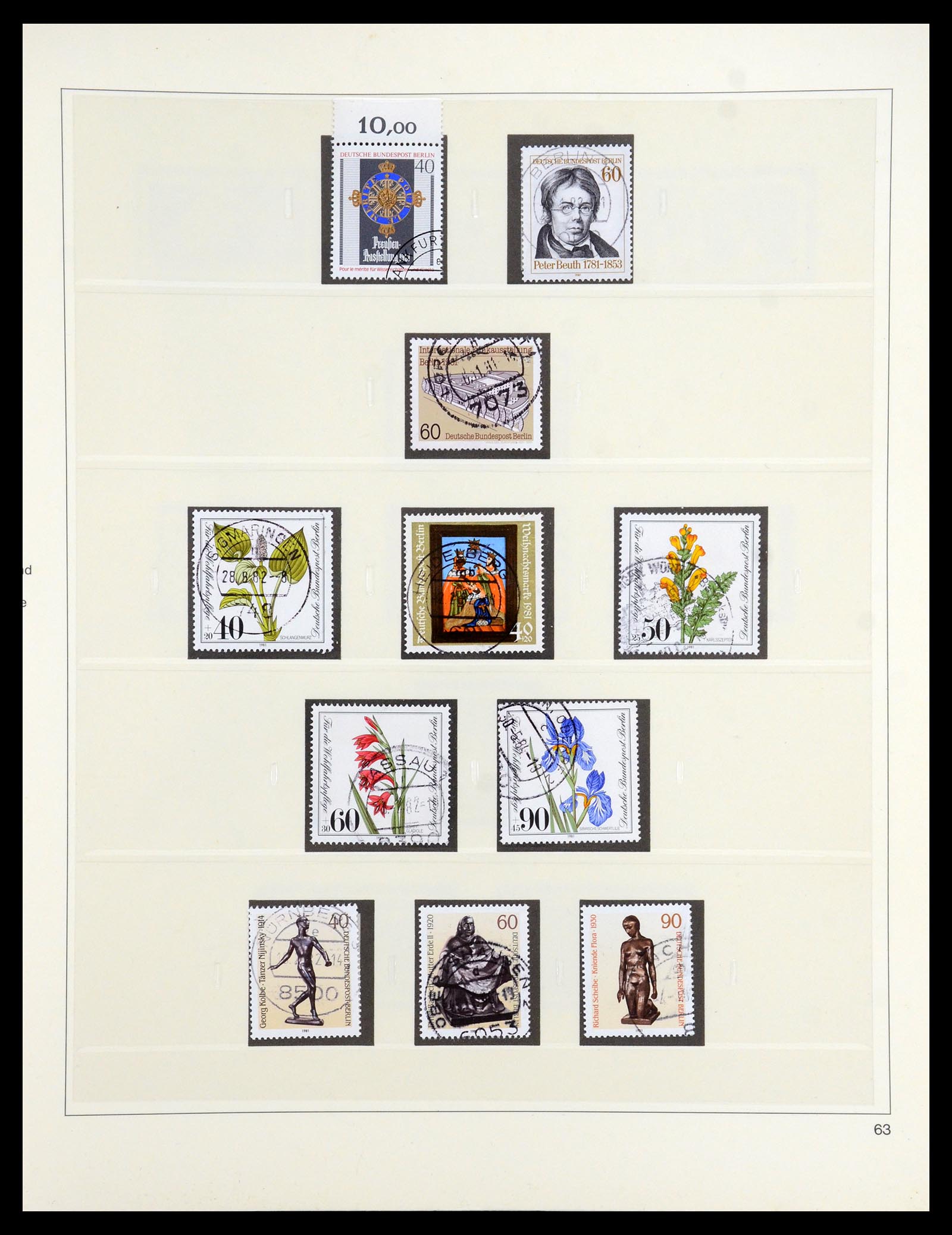 35766 063 - Postzegelverzameling 35766 Berlijn 1948-1990.
