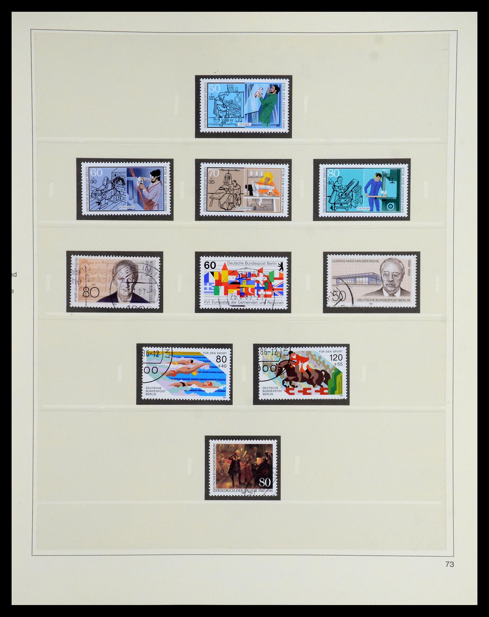 35766 073 - Postzegelverzameling 35766 Berlijn 1948-1990.
