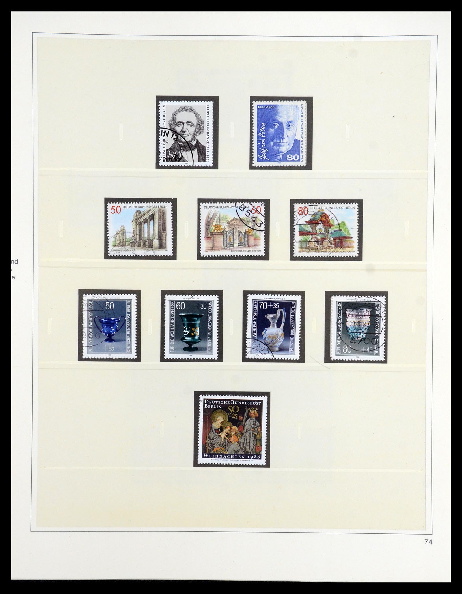 35766 074 - Postzegelverzameling 35766 Berlijn 1948-1990.