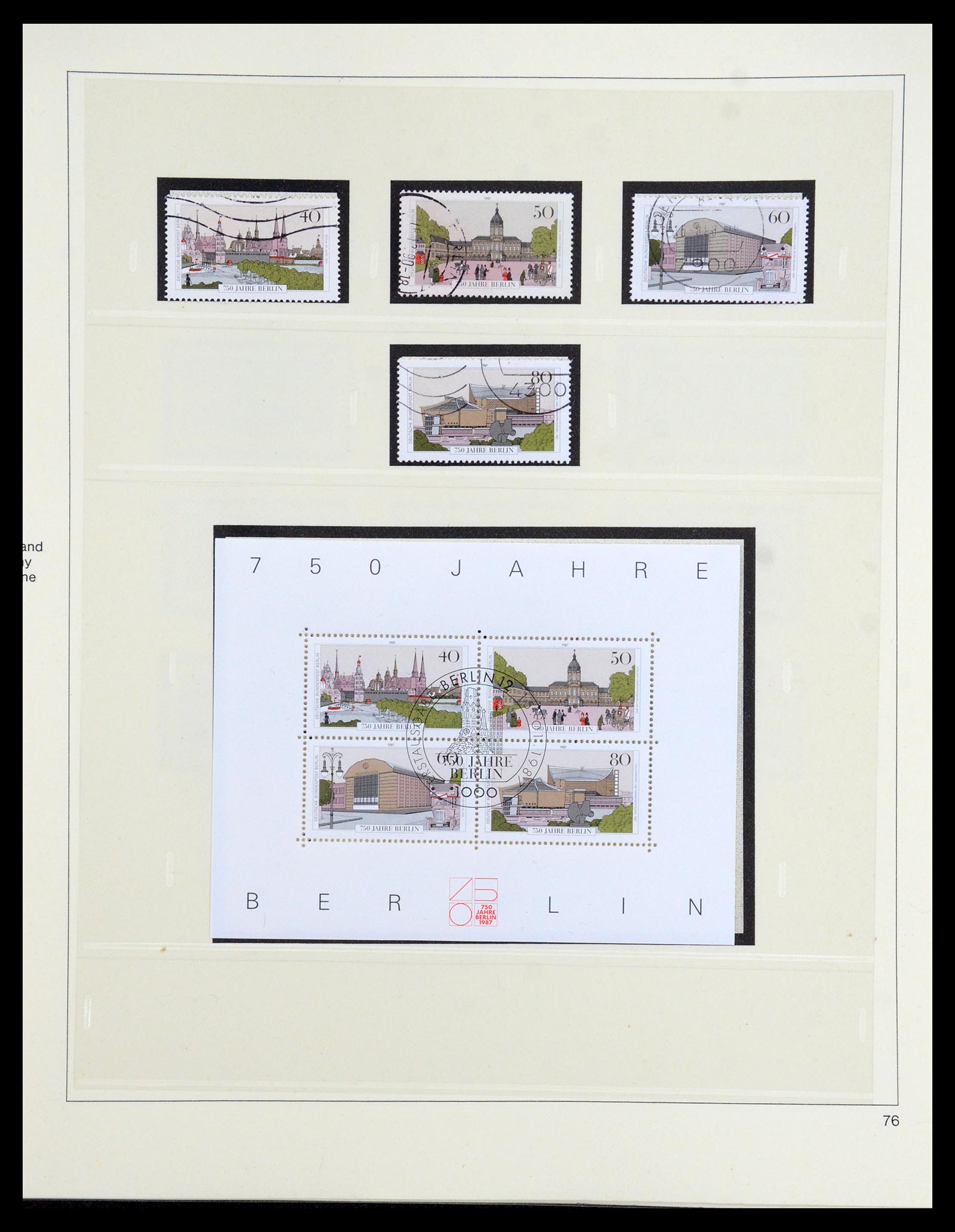 35766 076 - Postzegelverzameling 35766 Berlijn 1948-1990.