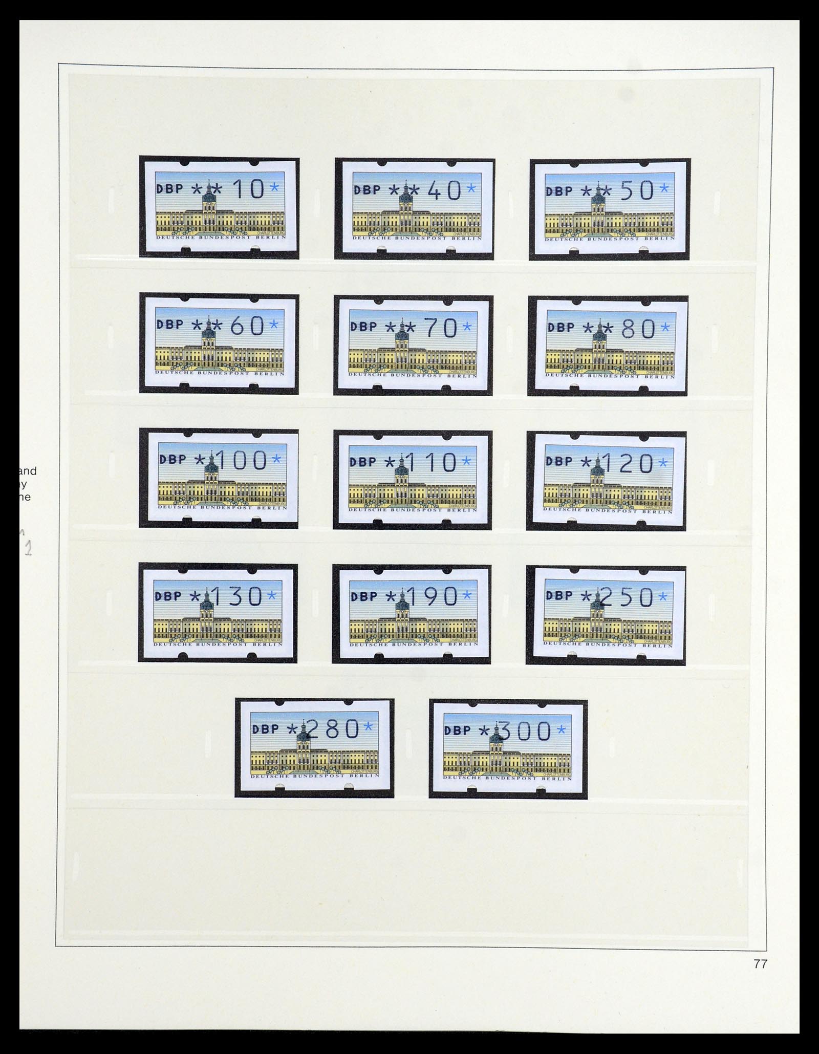 35766 077 - Postzegelverzameling 35766 Berlijn 1948-1990.