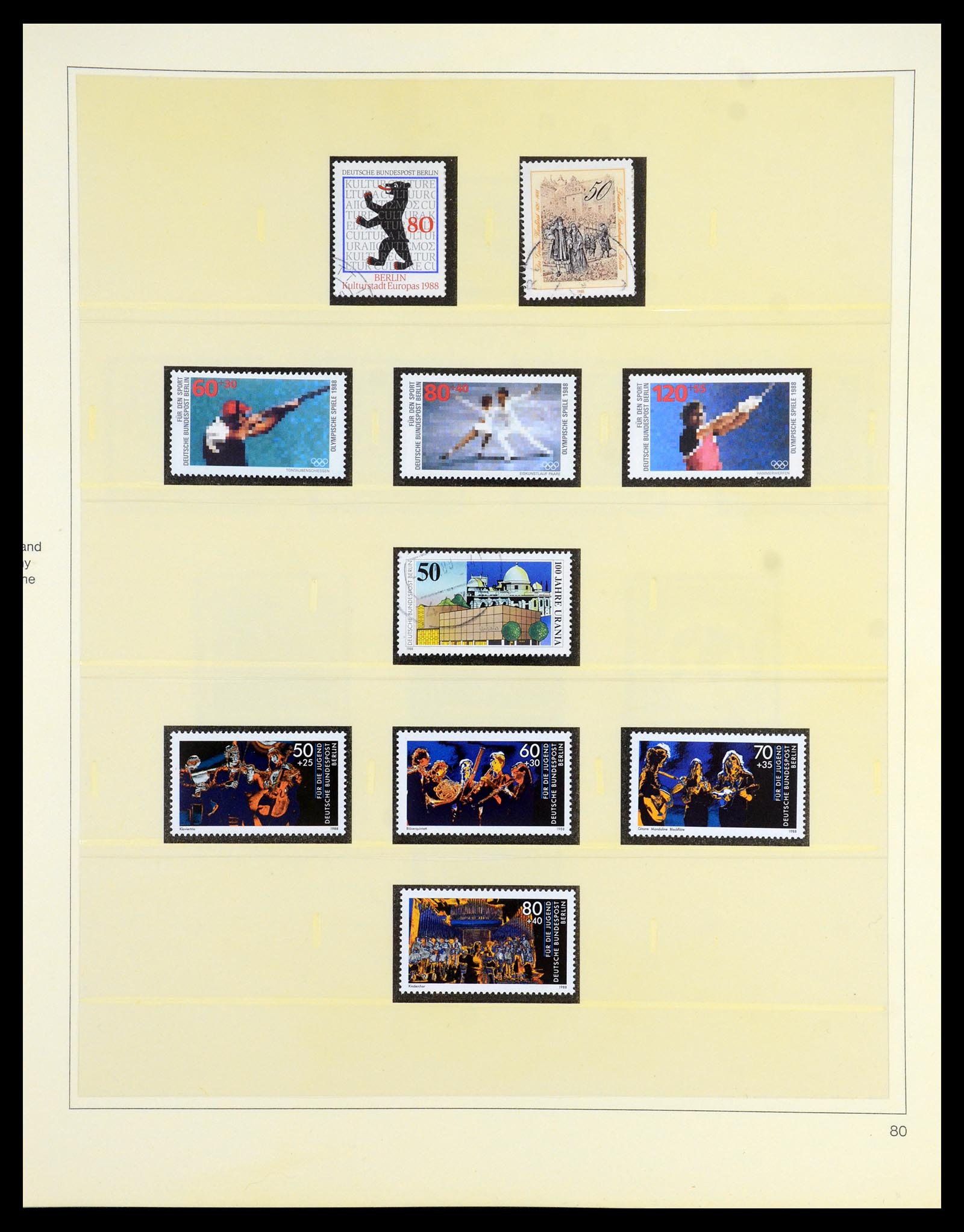 35766 080 - Postzegelverzameling 35766 Berlijn 1948-1990.