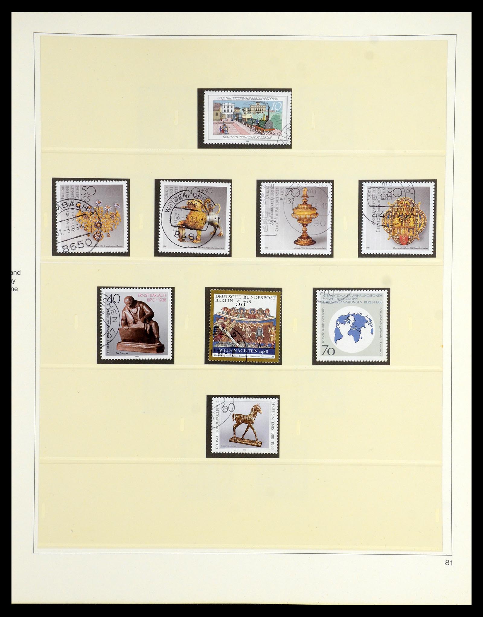 35766 081 - Postzegelverzameling 35766 Berlijn 1948-1990.
