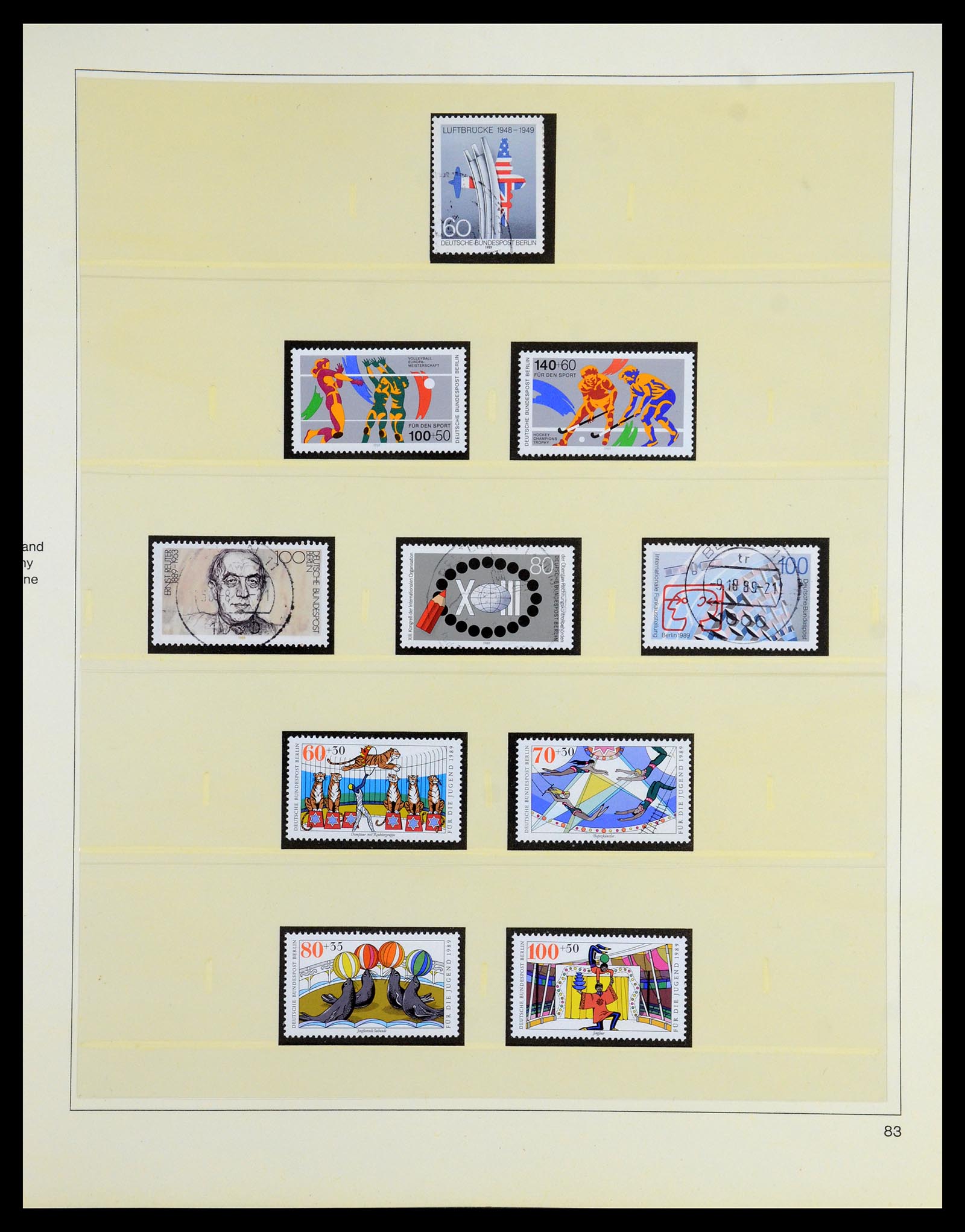 35766 083 - Postzegelverzameling 35766 Berlijn 1948-1990.