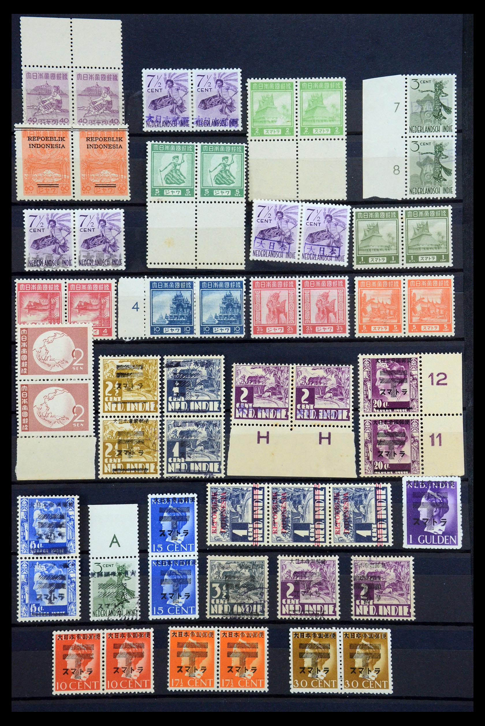 35767 002 - Stamp Collection 35767 Netherlands Indies Japanese occupation/interim 19