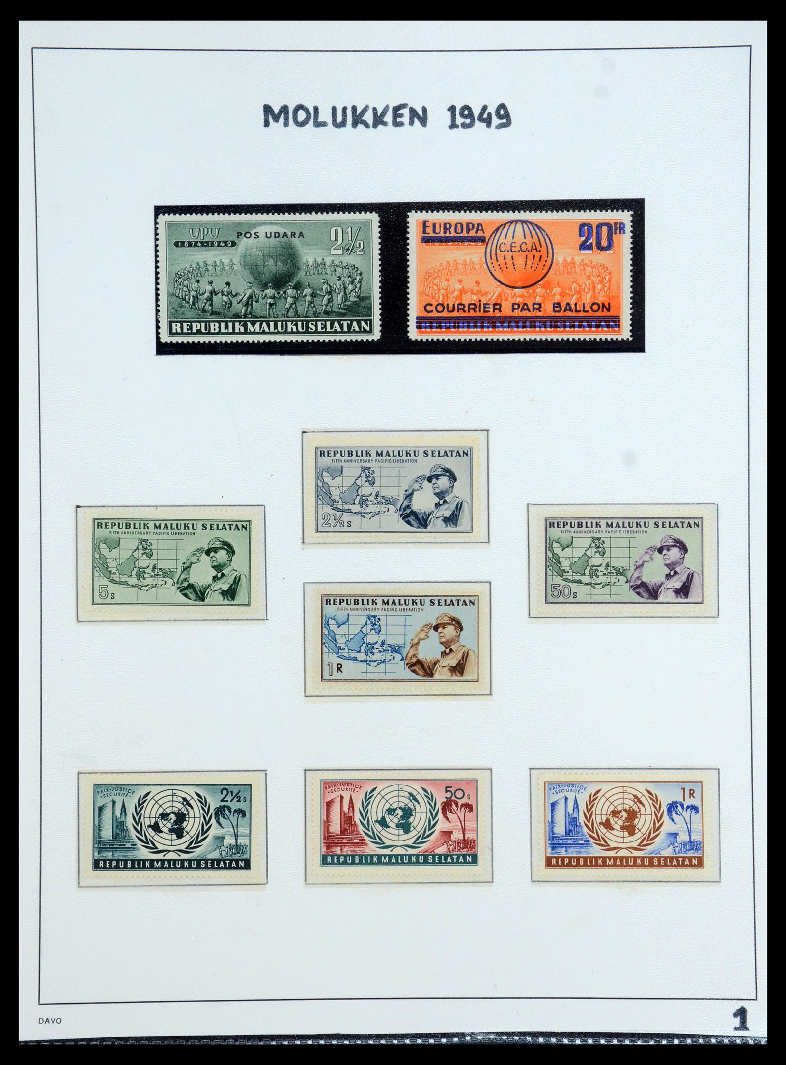 35767 012 - Postzegelverzameling 35767 Nederlands Indië Japanse bezetting/interim