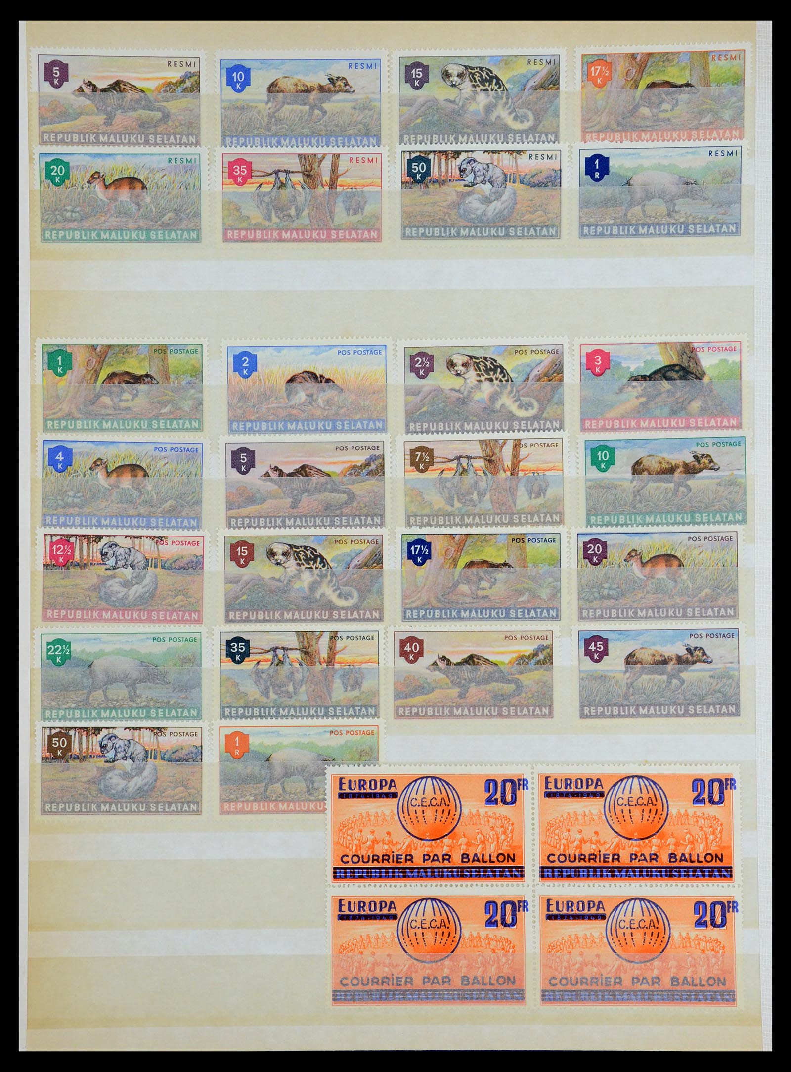35767 031 - Postzegelverzameling 35767 Nederlands Indië Japanse bezetting/interim