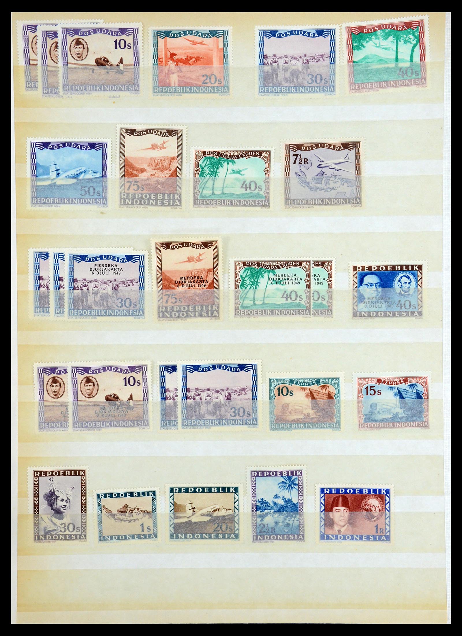 35767 033 - Postzegelverzameling 35767 Nederlands Indië Japanse bezetting/interim