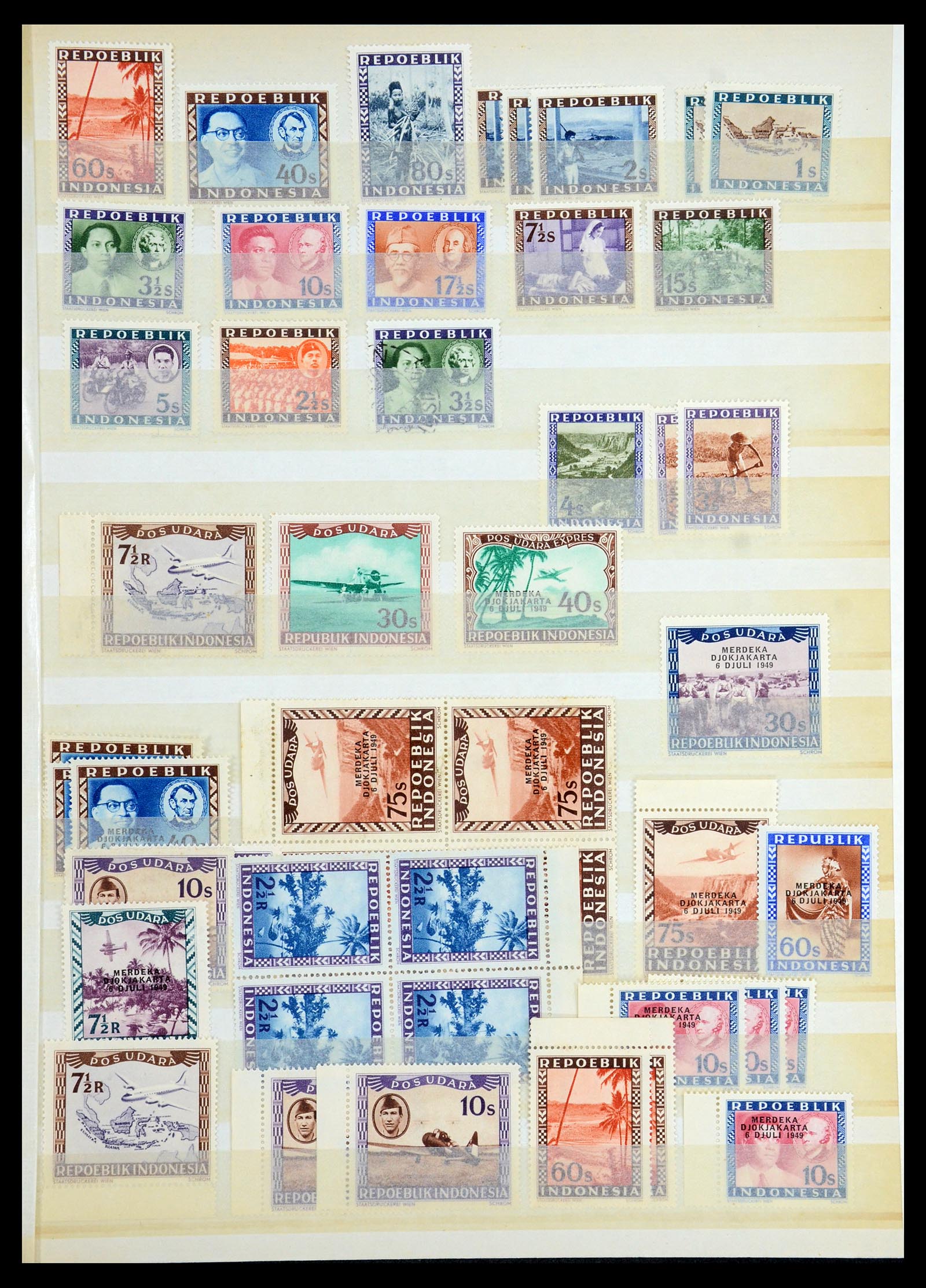 35767 034 - Postzegelverzameling 35767 Nederlands Indië Japanse bezetting/interim