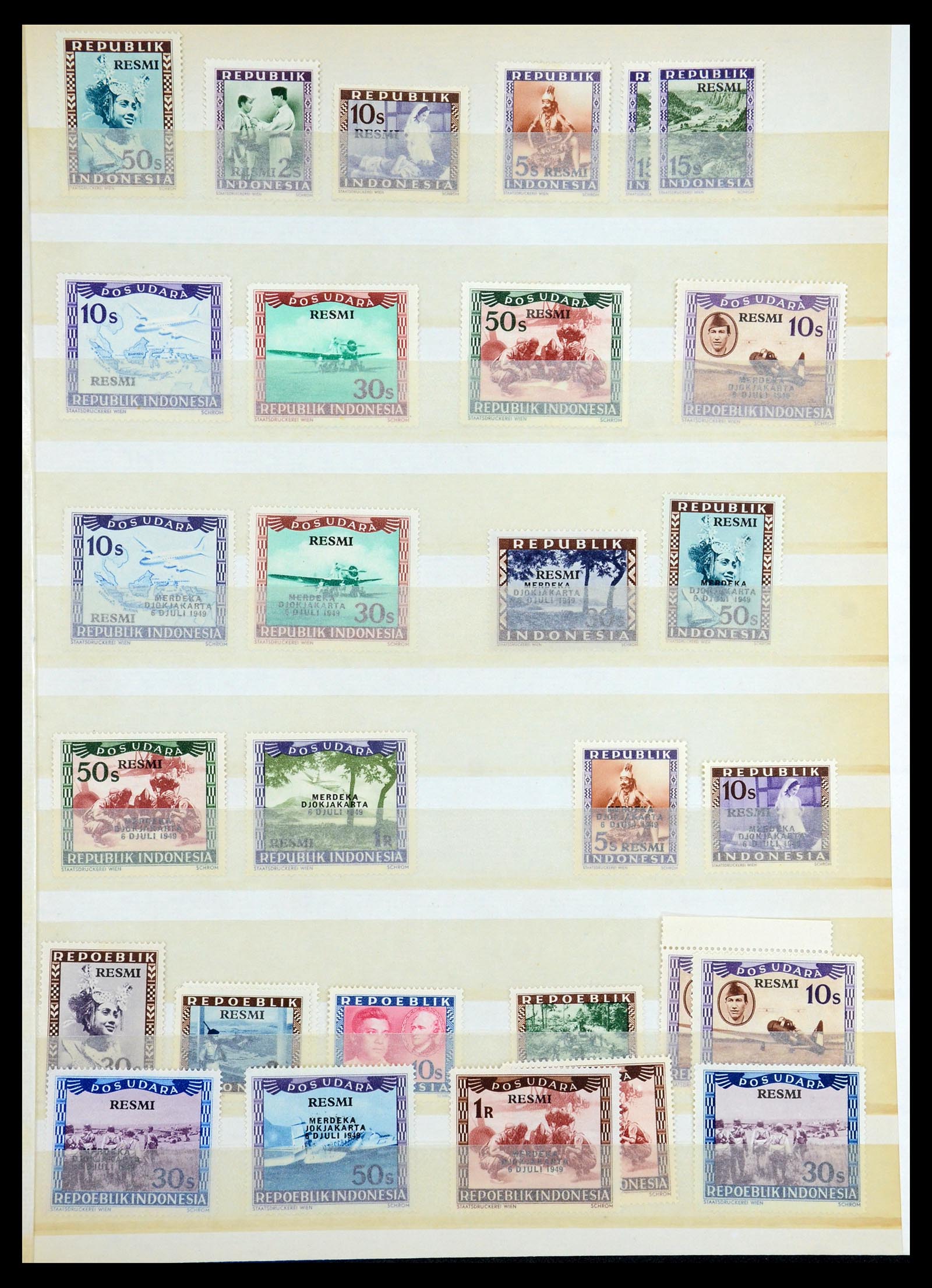 35767 036 - Postzegelverzameling 35767 Nederlands Indië Japanse bezetting/interim