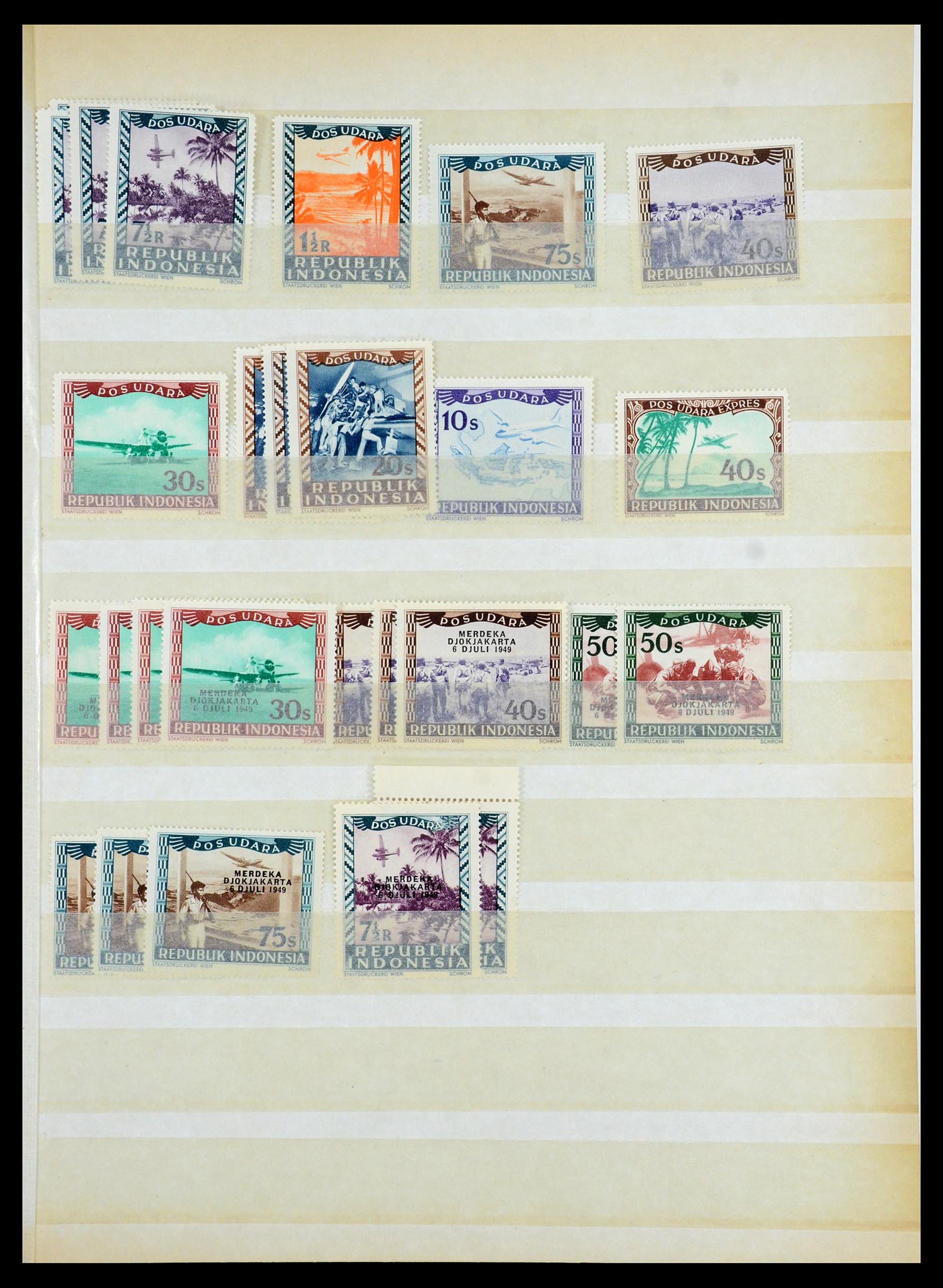 35767 040 - Postzegelverzameling 35767 Nederlands Indië Japanse bezetting/interim
