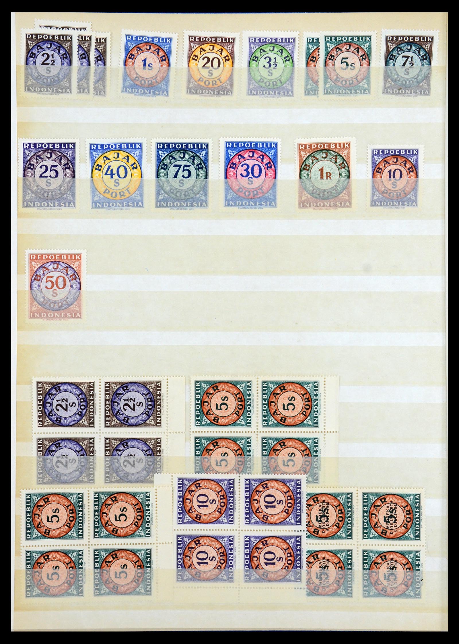 35767 041 - Postzegelverzameling 35767 Nederlands Indië Japanse bezetting/interim