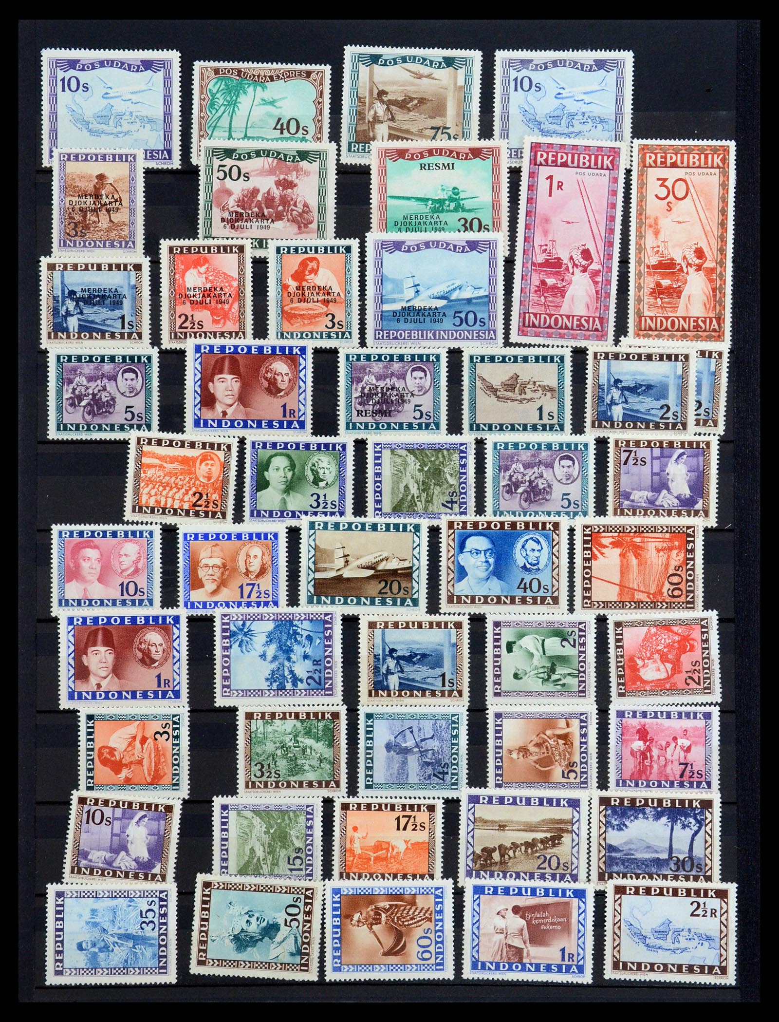 35767 043 - Postzegelverzameling 35767 Nederlands Indië Japanse bezetting/interim