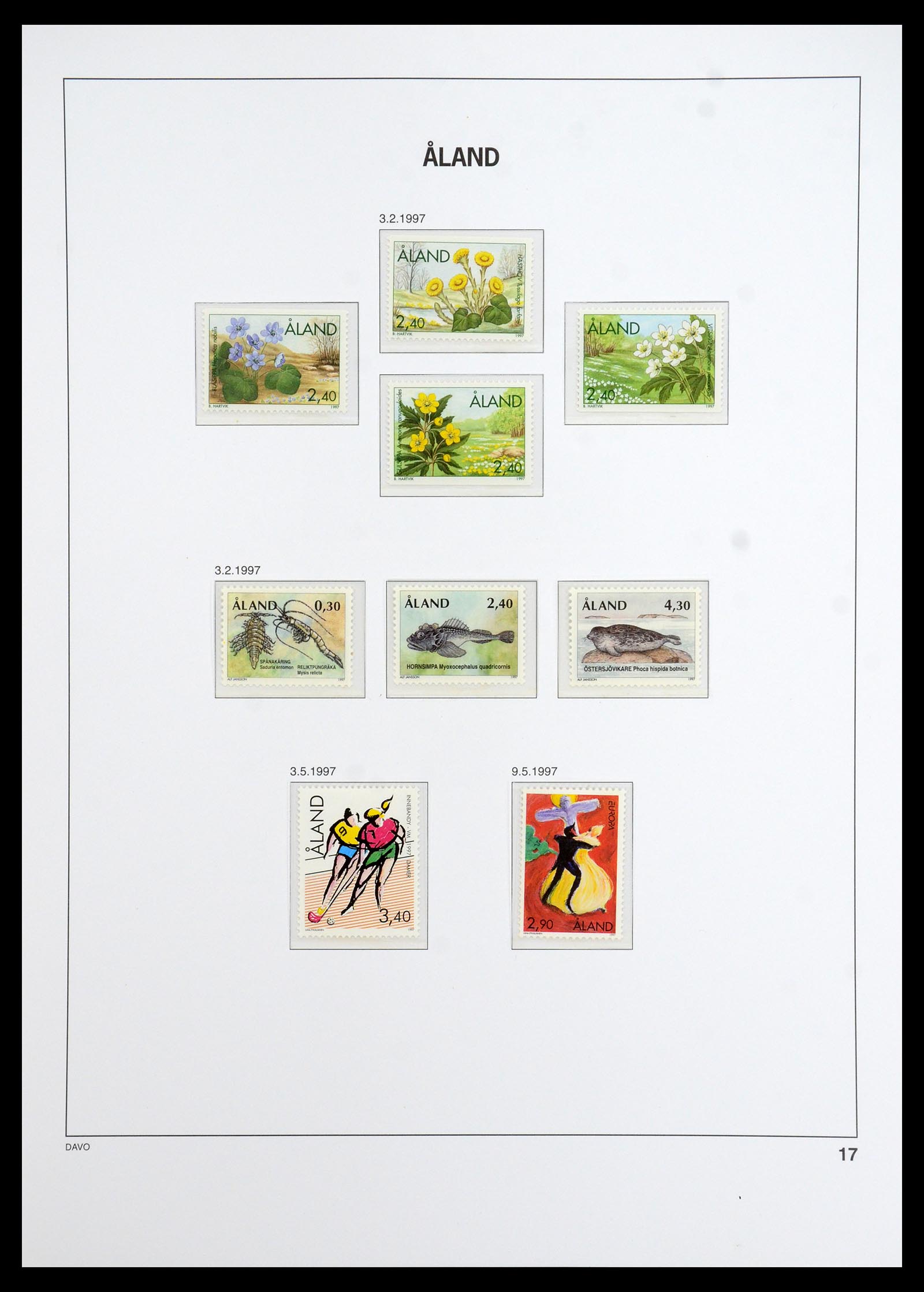 35768 017 - Postzegelverzameling 35768 Scandinavië 1938-2012.