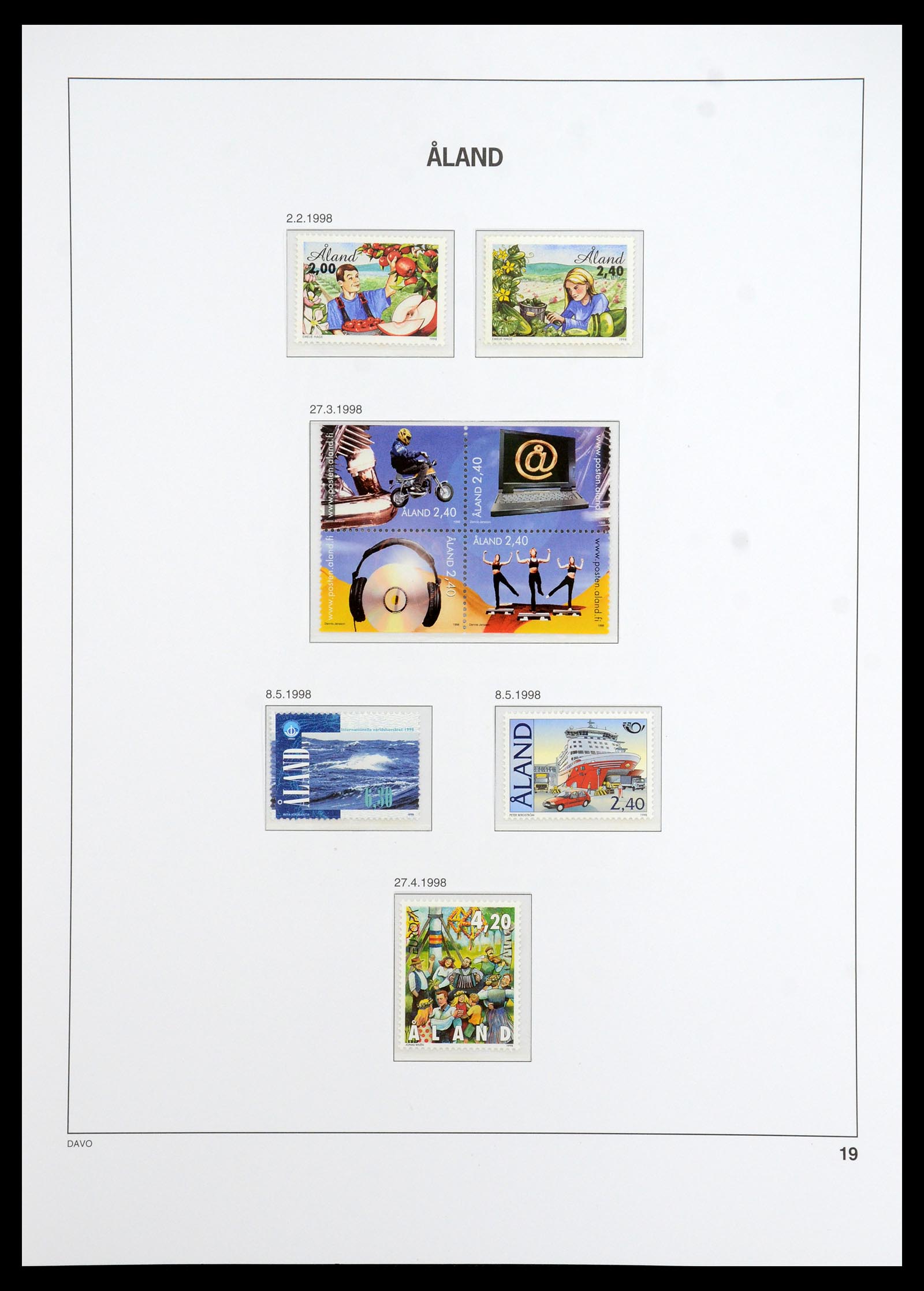 35768 019 - Postzegelverzameling 35768 Scandinavië 1938-2012.
