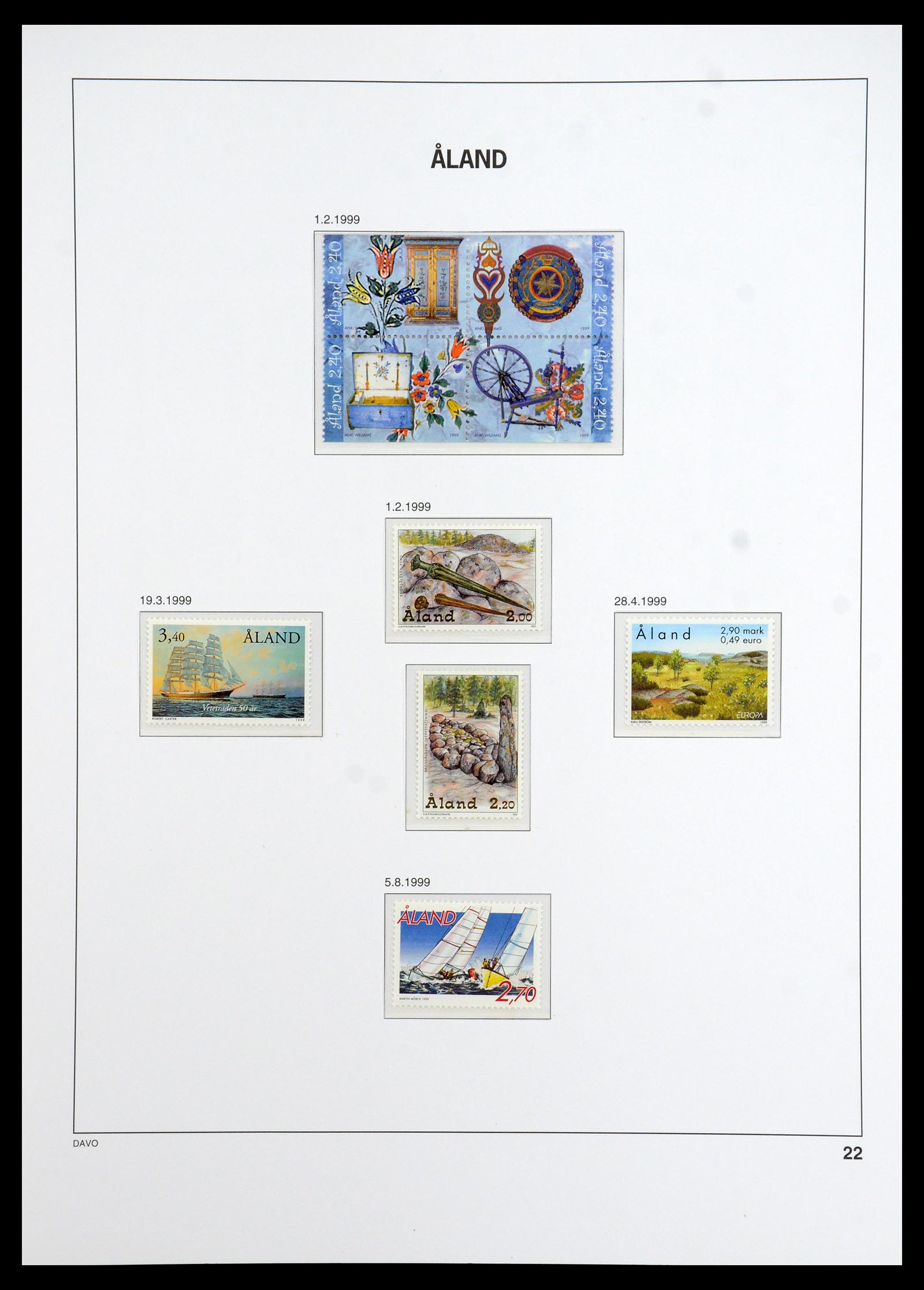 35768 022 - Postzegelverzameling 35768 Scandinavië 1938-2012.