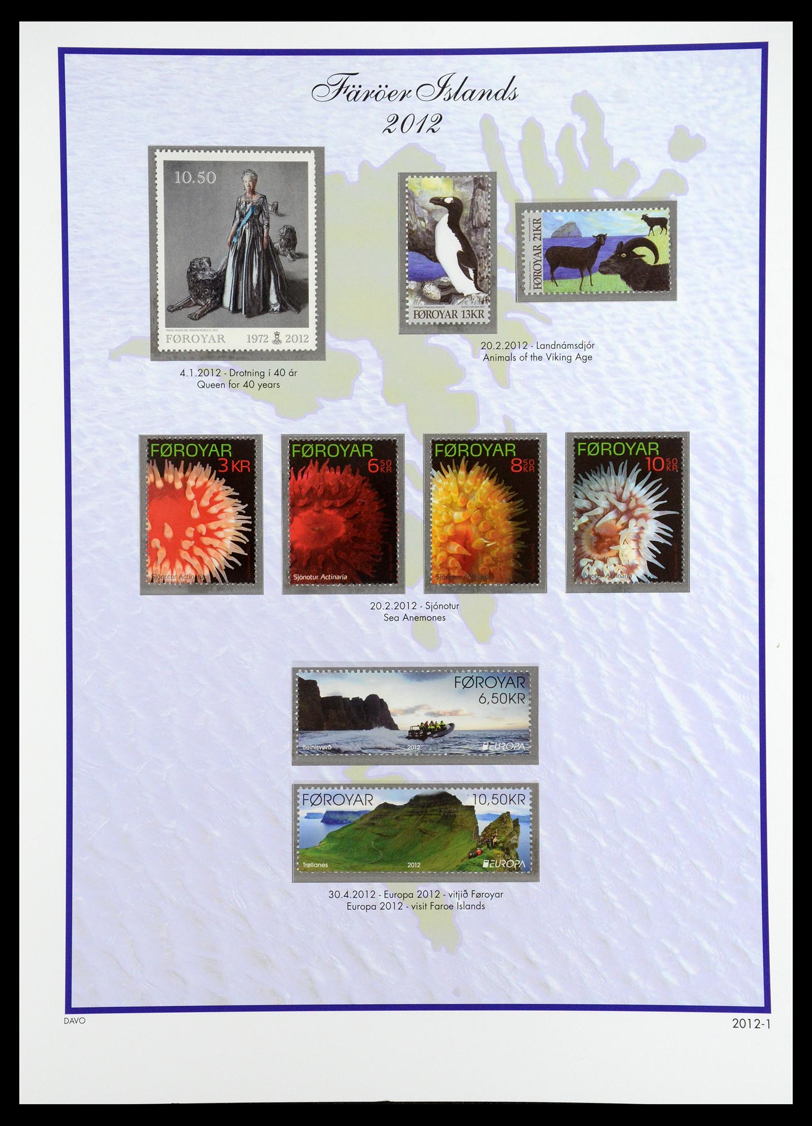 35768 126 - Postzegelverzameling 35768 Scandinavië 1938-2012.