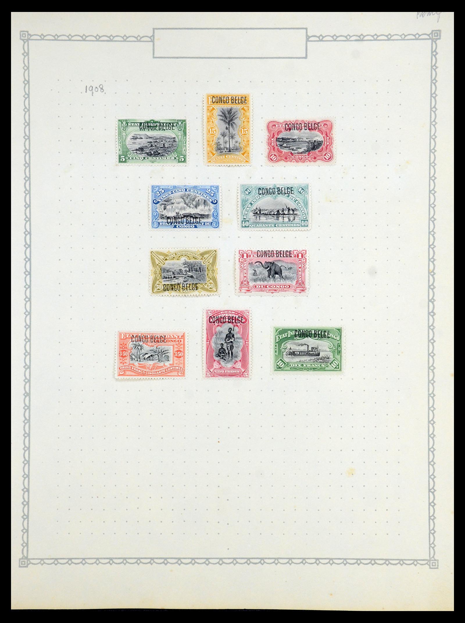 35769 003 - Postzegelverzameling 35769 Belgisch Congo 1886-1950.