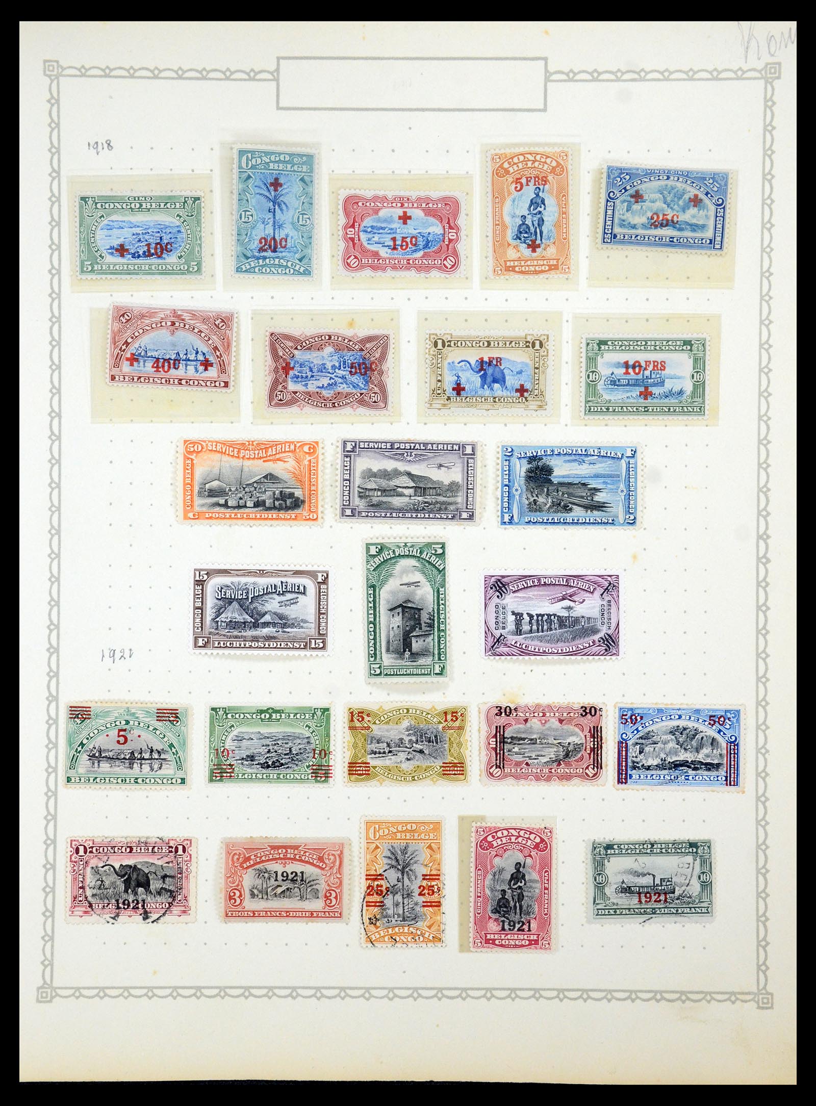 35769 004 - Postzegelverzameling 35769 Belgisch Congo 1886-1950.