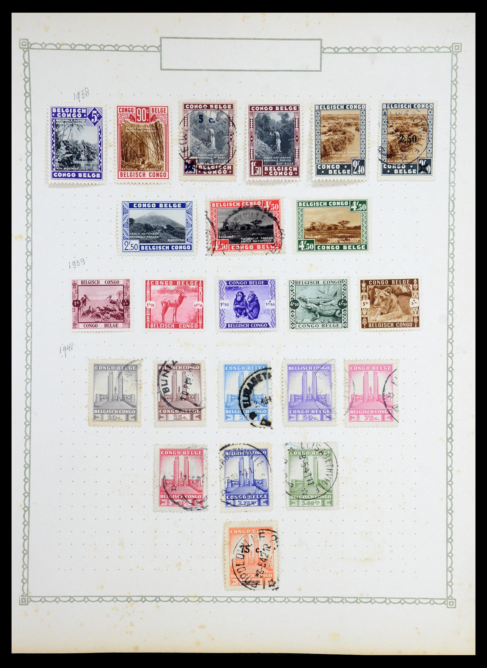 35769 010 - Postzegelverzameling 35769 Belgisch Congo 1886-1950.