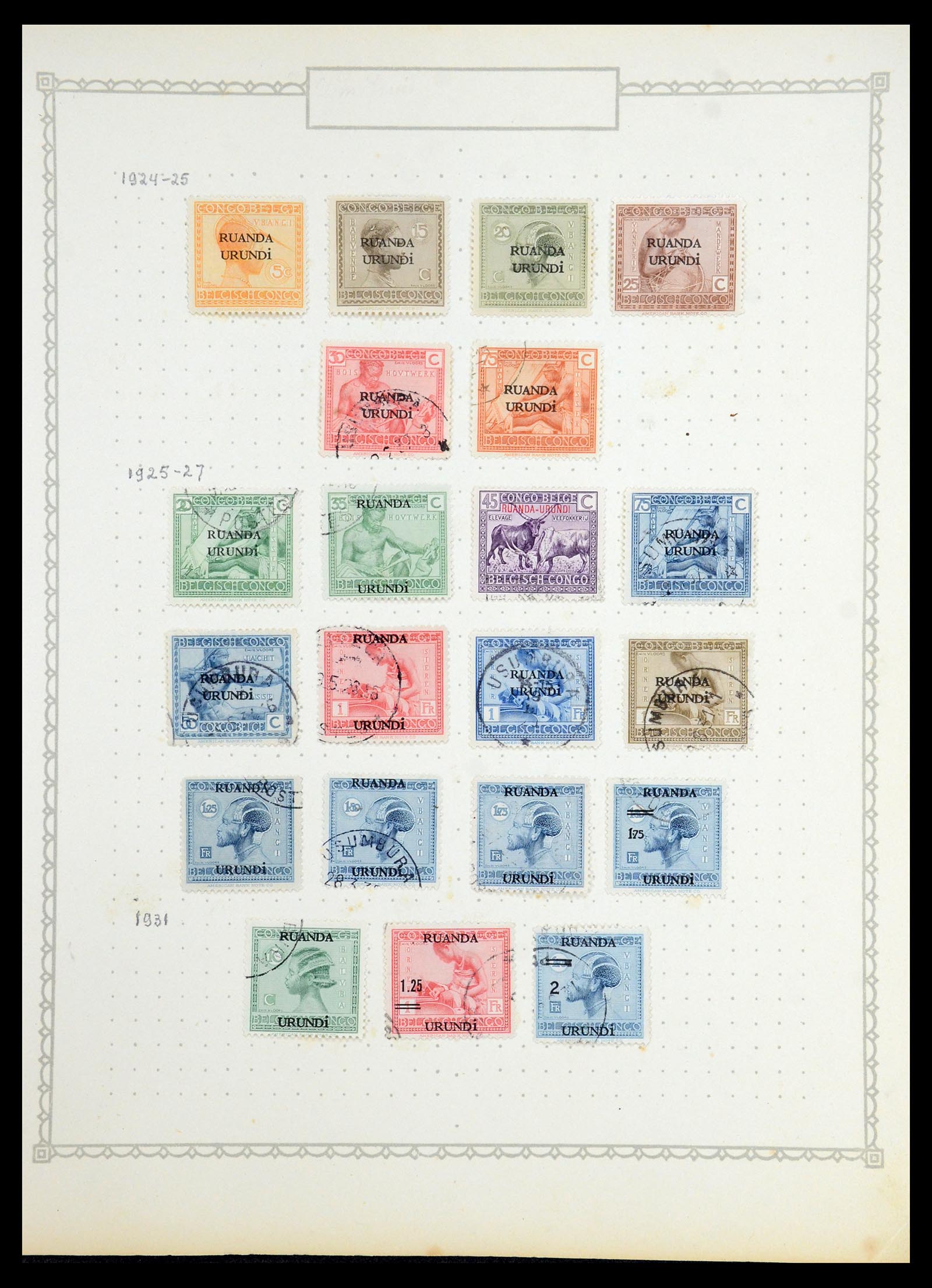 35769 019 - Postzegelverzameling 35769 Belgisch Congo 1886-1950.