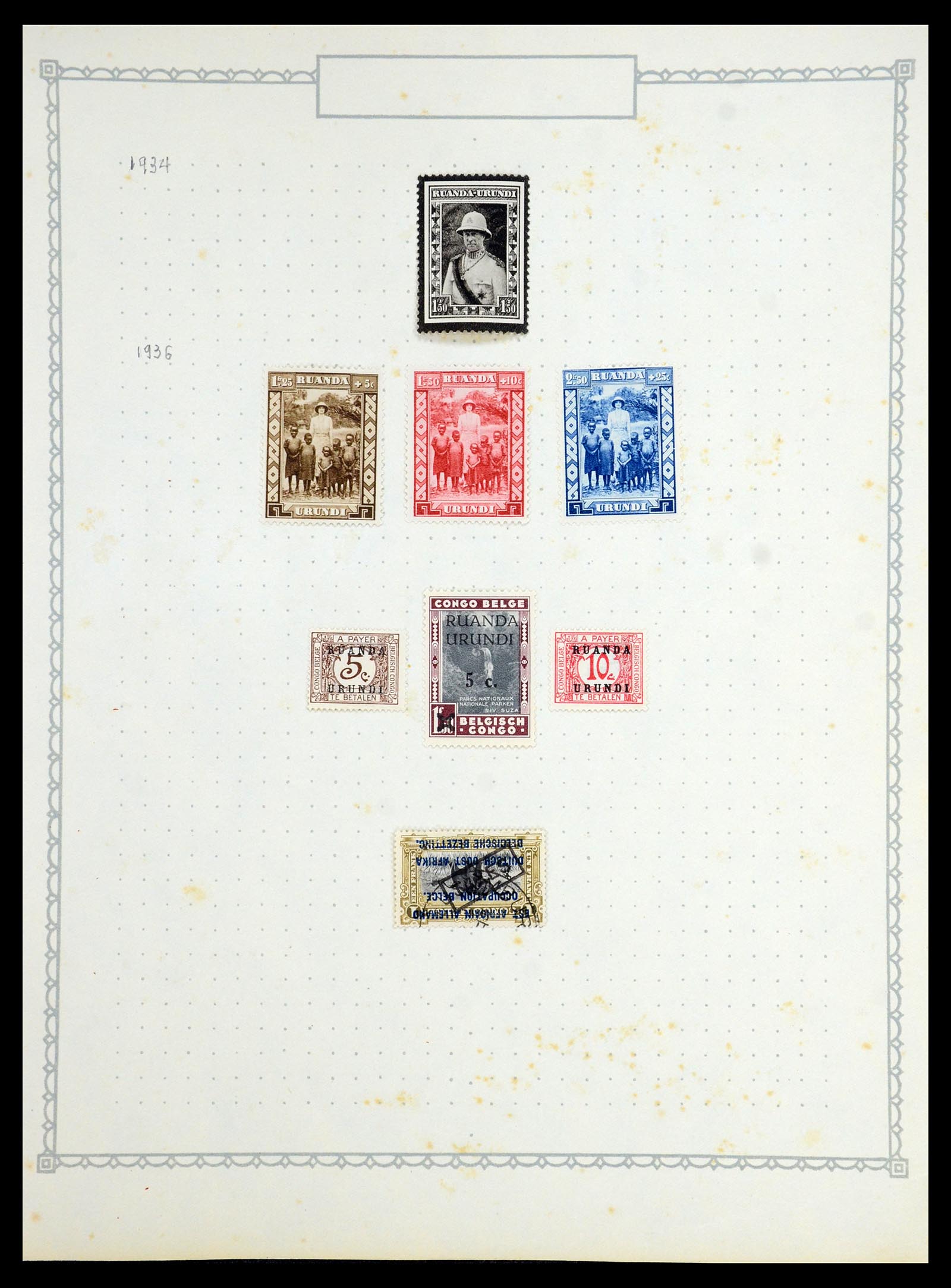 35769 022 - Stamp Collection 35769 Belgian Congo 1886-1950.