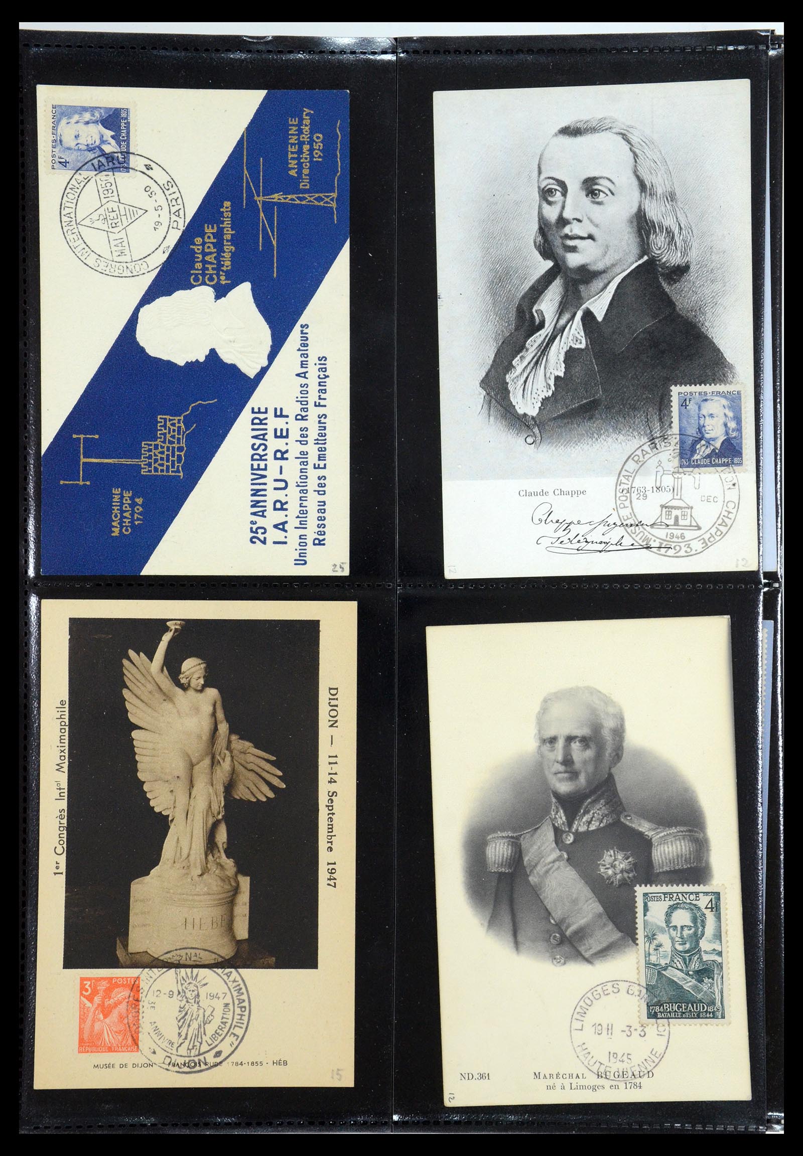 35770 003 - Postzegelverzameling 35770 Frankrijk maximumkaarten 1936(!)-1990.