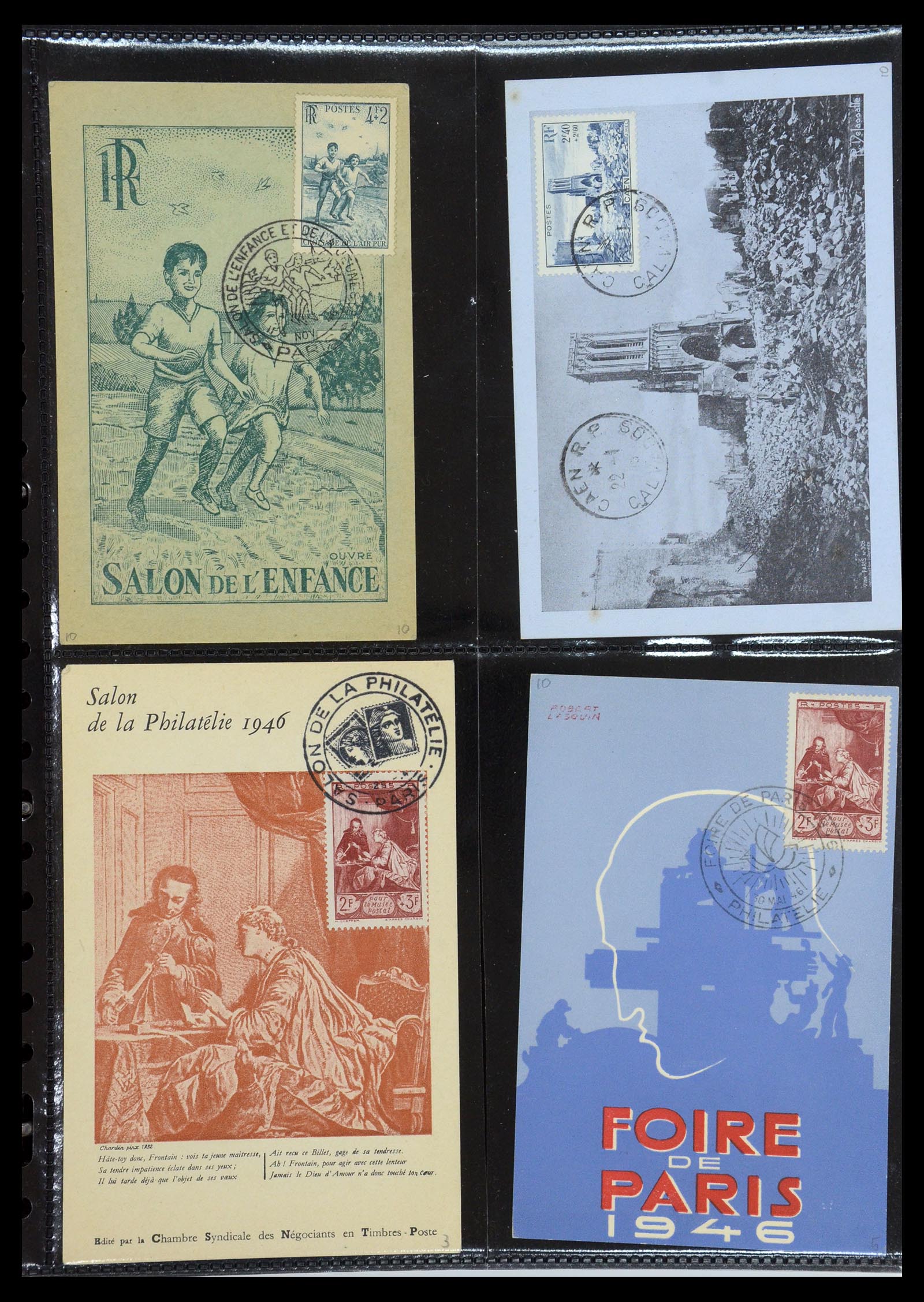 35770 005 - Stamp Collection 35770 France maximumcards 1936(!)-1990.