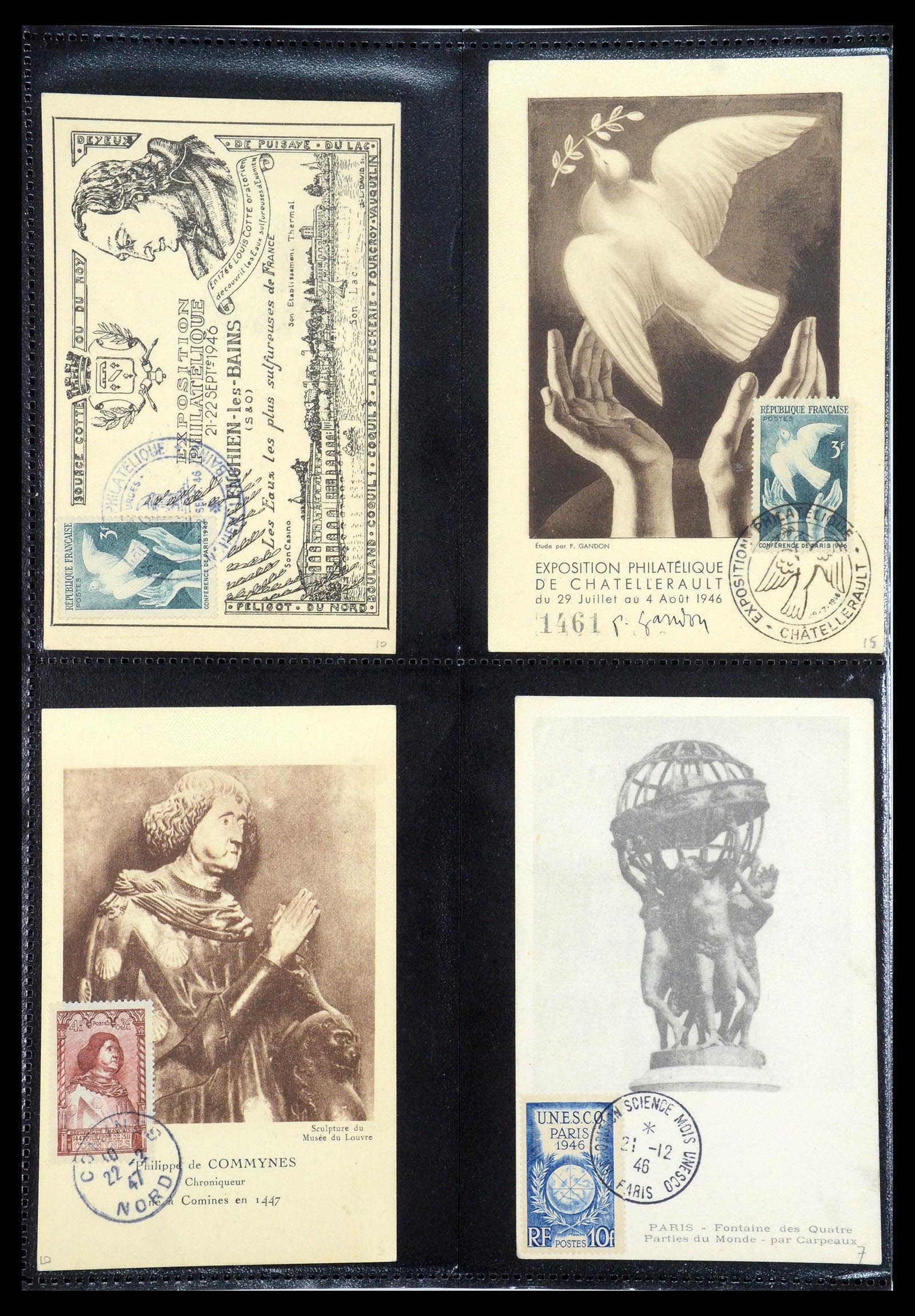35770 007 - Postzegelverzameling 35770 Frankrijk maximumkaarten 1936(!)-1990.