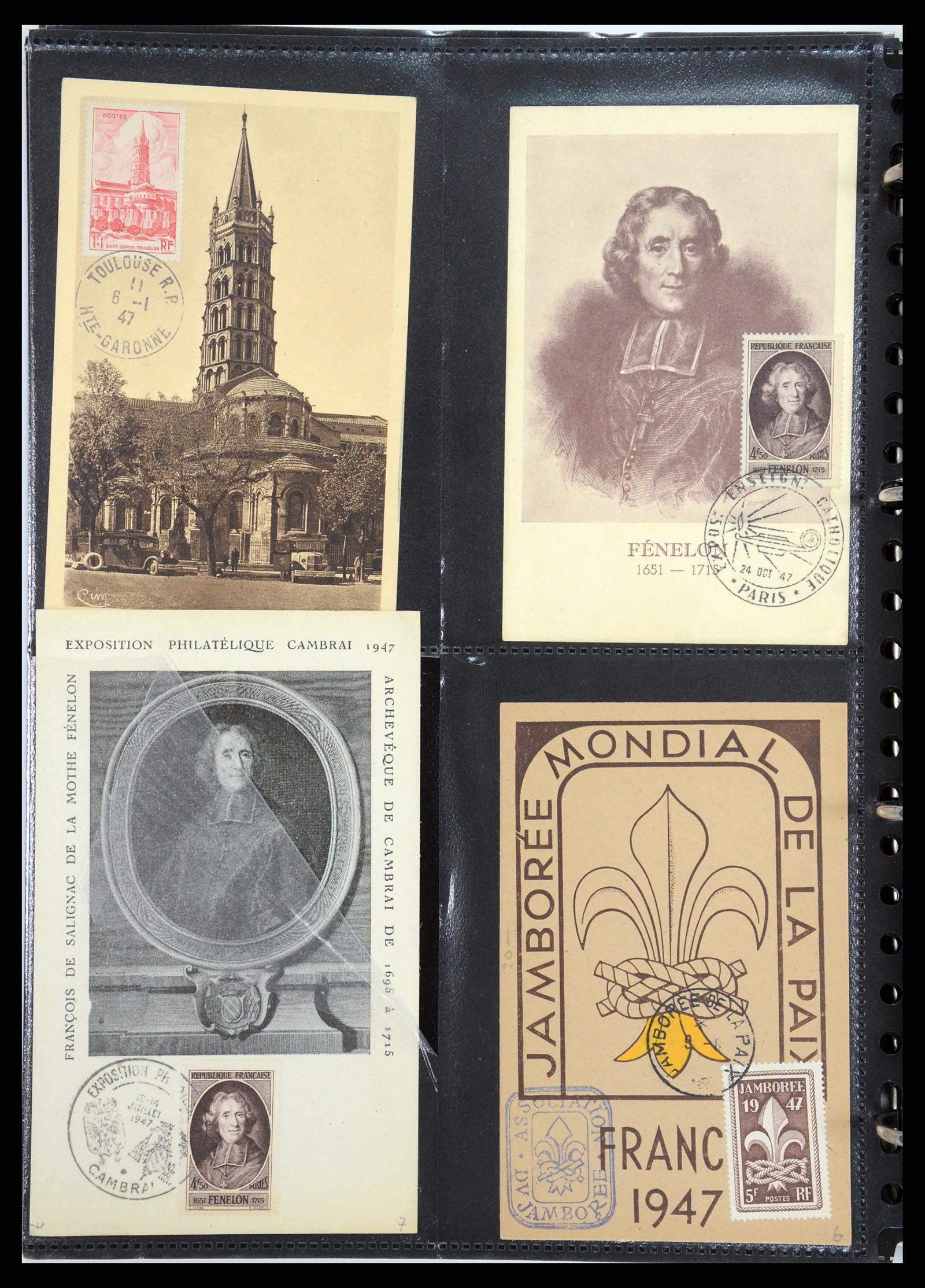 35770 008 - Postzegelverzameling 35770 Frankrijk maximumkaarten 1936(!)-1990.
