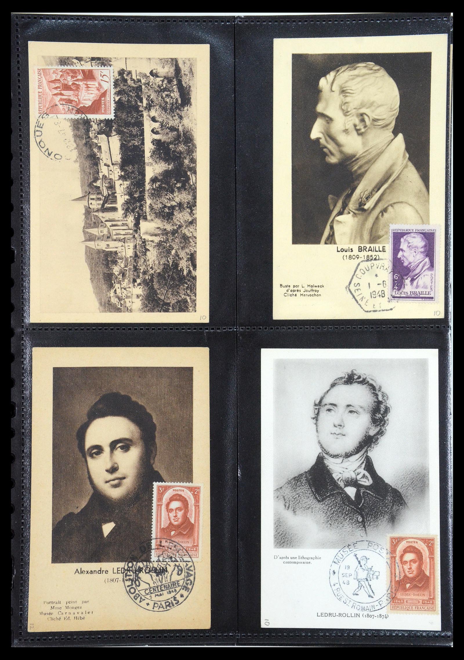 35770 009 - Postzegelverzameling 35770 Frankrijk maximumkaarten 1936(!)-1990.