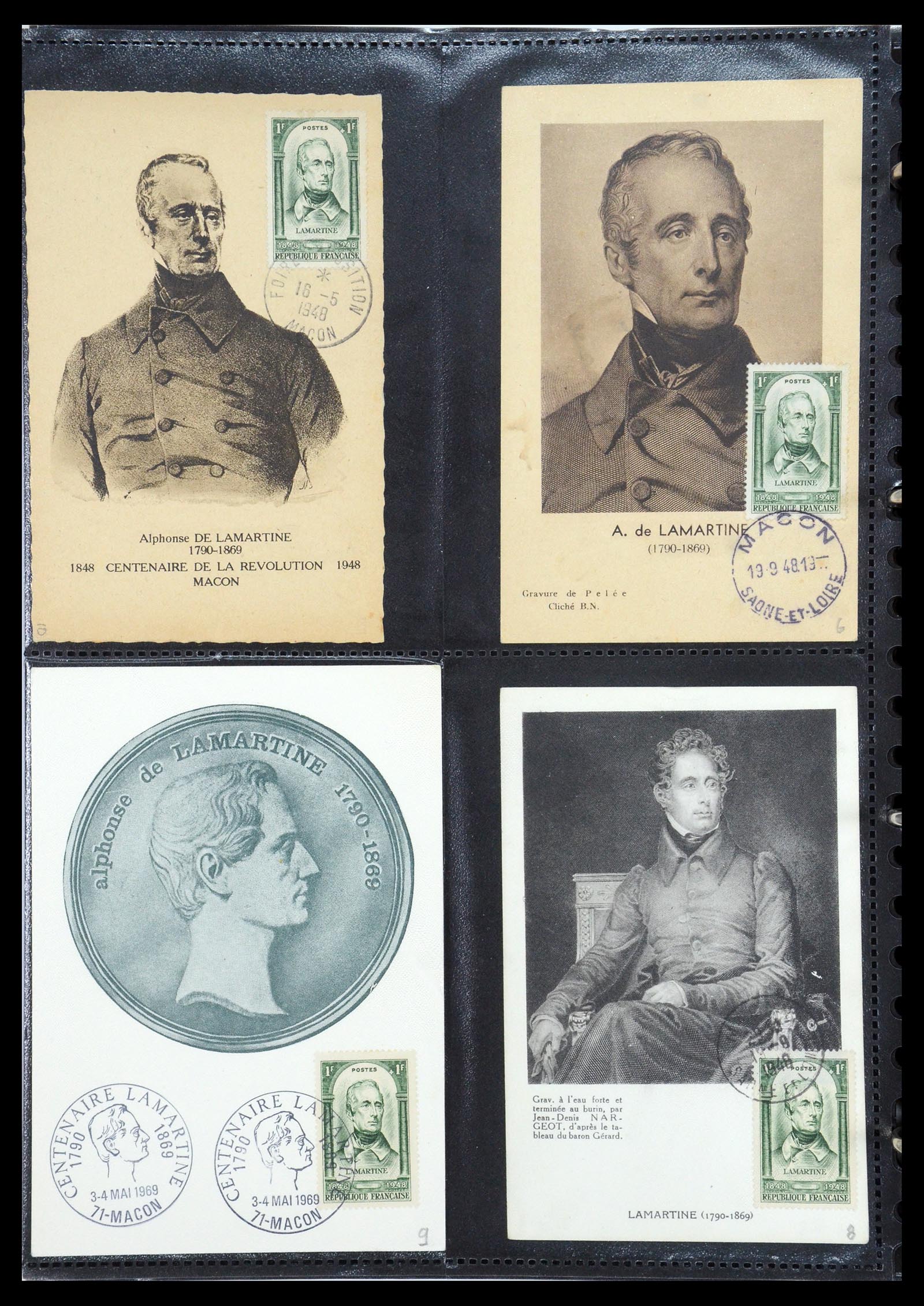 35770 010 - Postzegelverzameling 35770 Frankrijk maximumkaarten 1936(!)-1990.