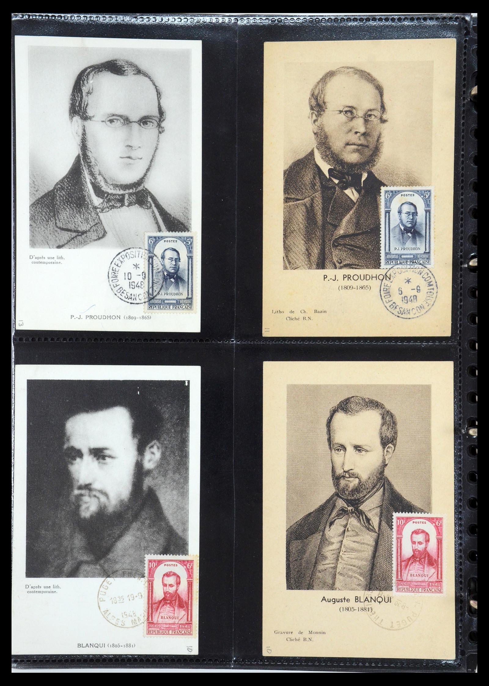 35770 012 - Stamp Collection 35770 France maximumcards 1936(!)-1990.