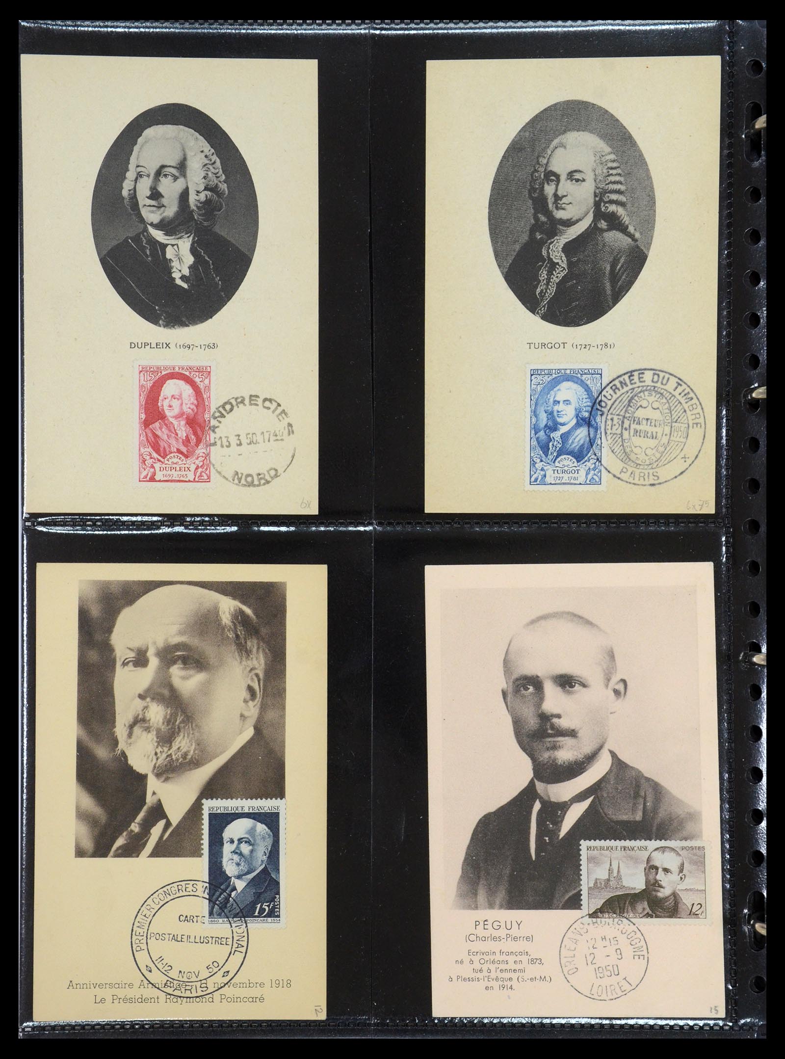 35770 016 - Postzegelverzameling 35770 Frankrijk maximumkaarten 1936(!)-1990.