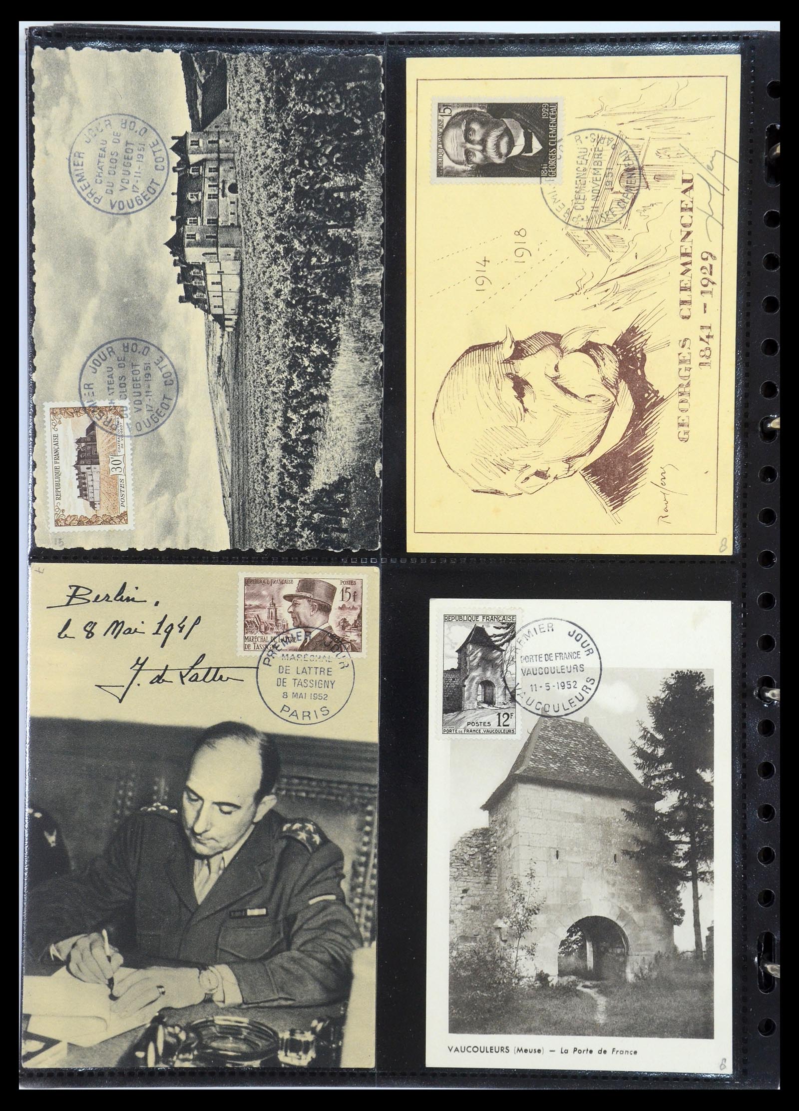 35770 022 - Postzegelverzameling 35770 Frankrijk maximumkaarten 1936(!)-1990.