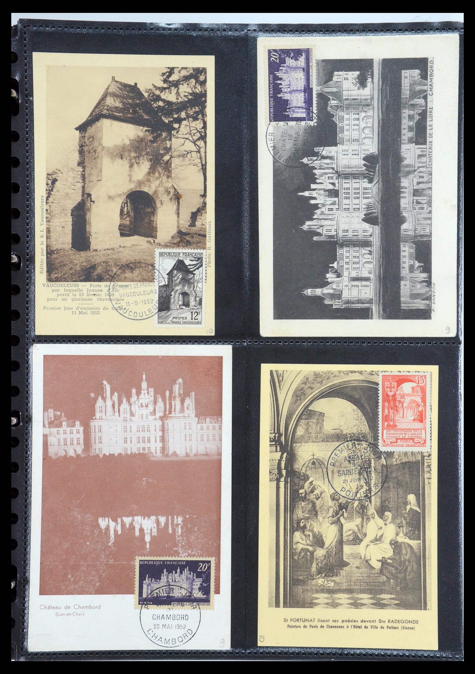 35770 023 - Postzegelverzameling 35770 Frankrijk maximumkaarten 1936(!)-1990.