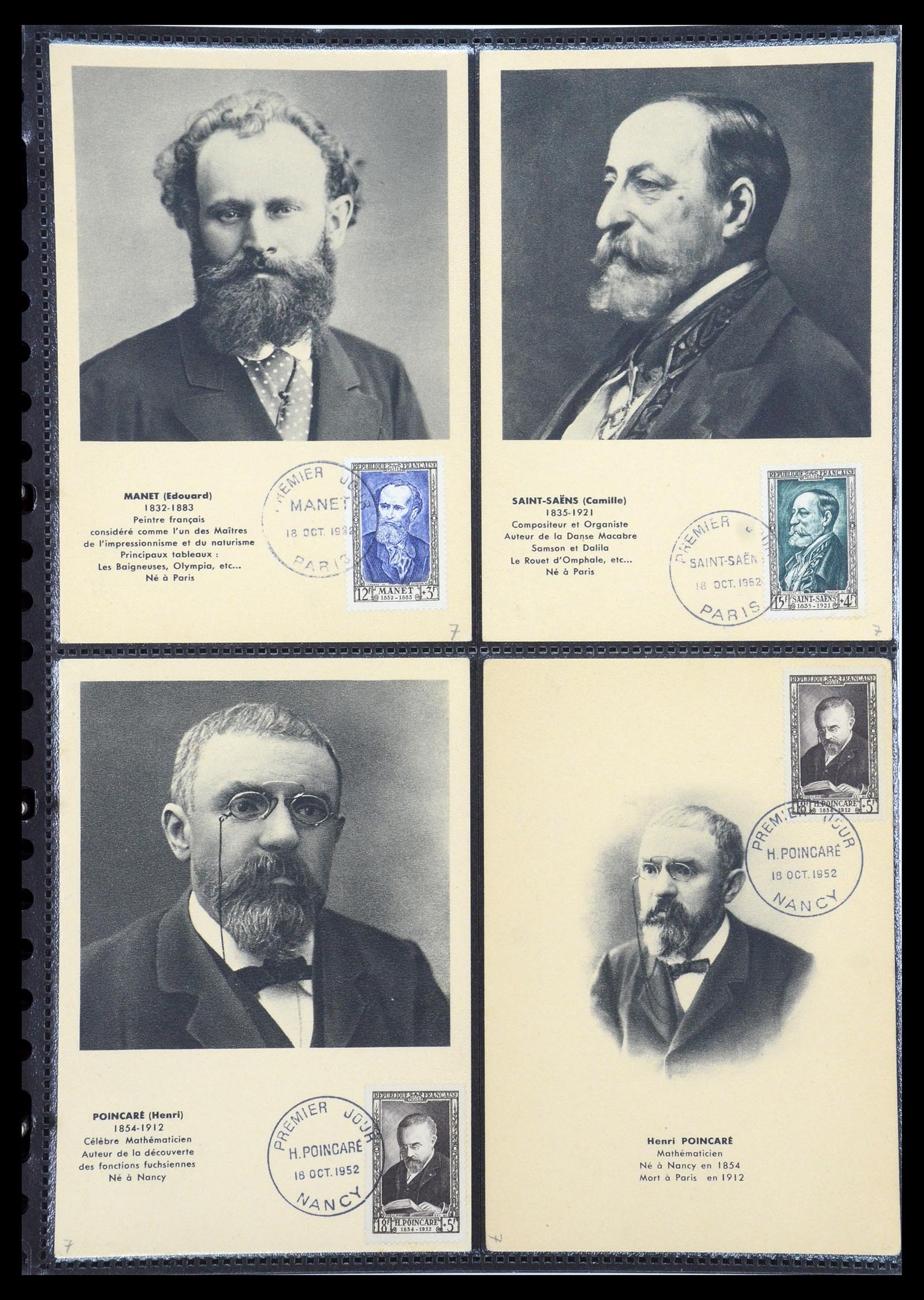 35770 025 - Postzegelverzameling 35770 Frankrijk maximumkaarten 1936(!)-1990.