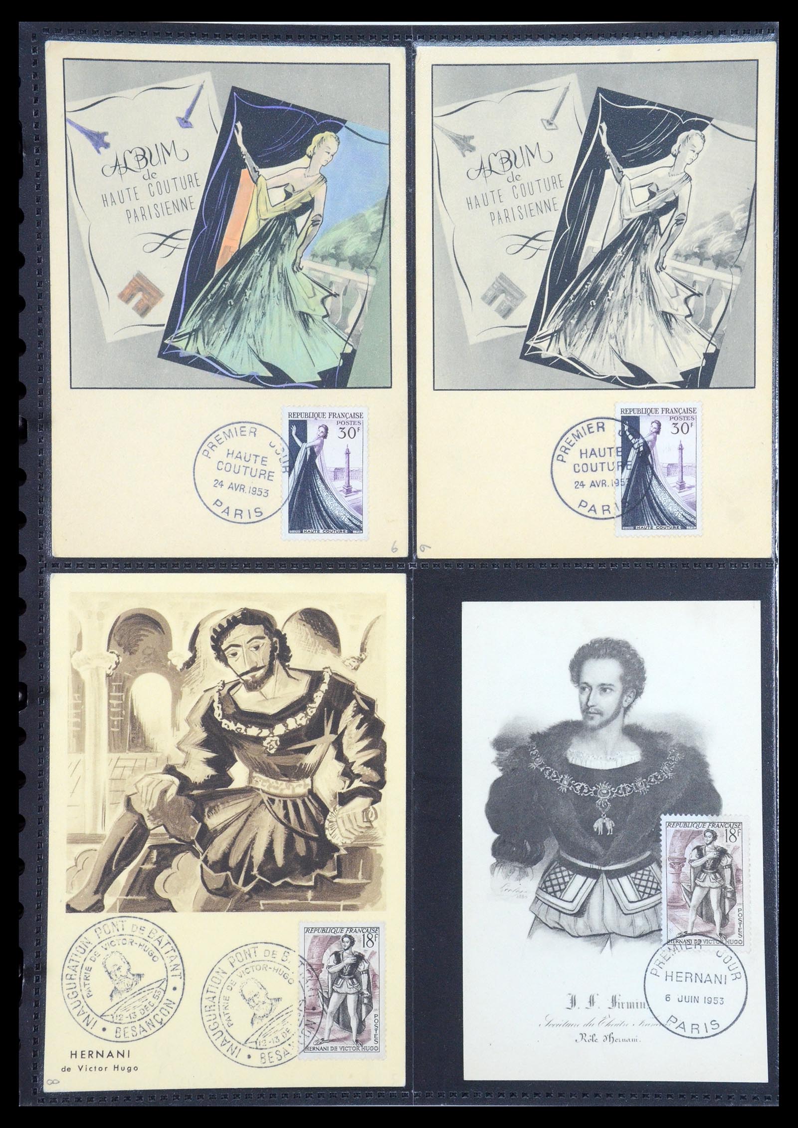 35770 027 - Postzegelverzameling 35770 Frankrijk maximumkaarten 1936(!)-1990.
