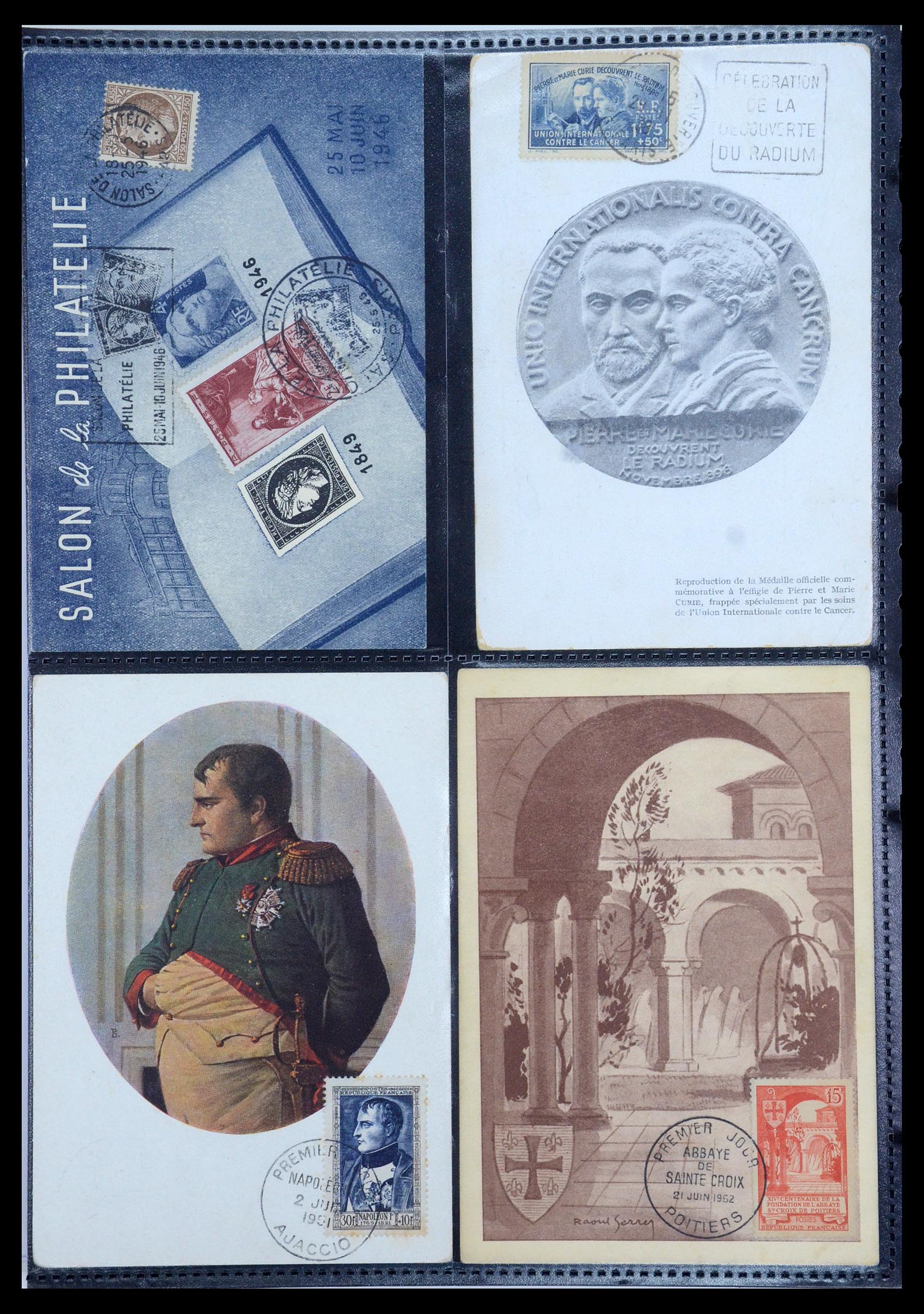 35770 028 - Postzegelverzameling 35770 Frankrijk maximumkaarten 1936(!)-1990.