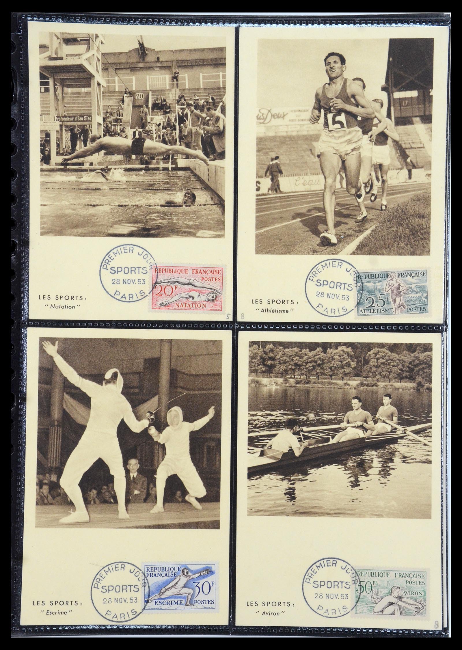 35770 029 - Postzegelverzameling 35770 Frankrijk maximumkaarten 1936(!)-1990.