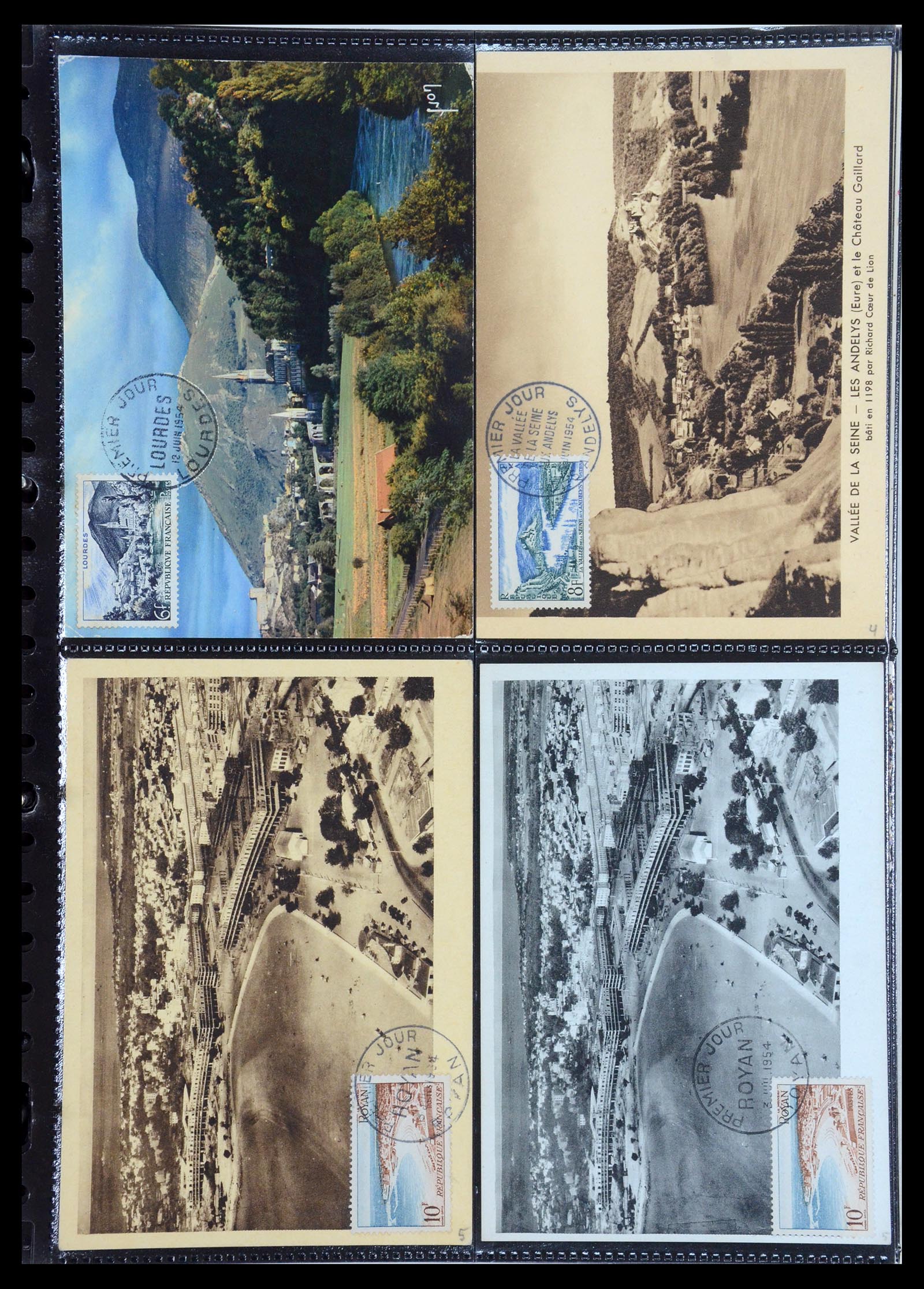 35770 032 - Postzegelverzameling 35770 Frankrijk maximumkaarten 1936(!)-1990.
